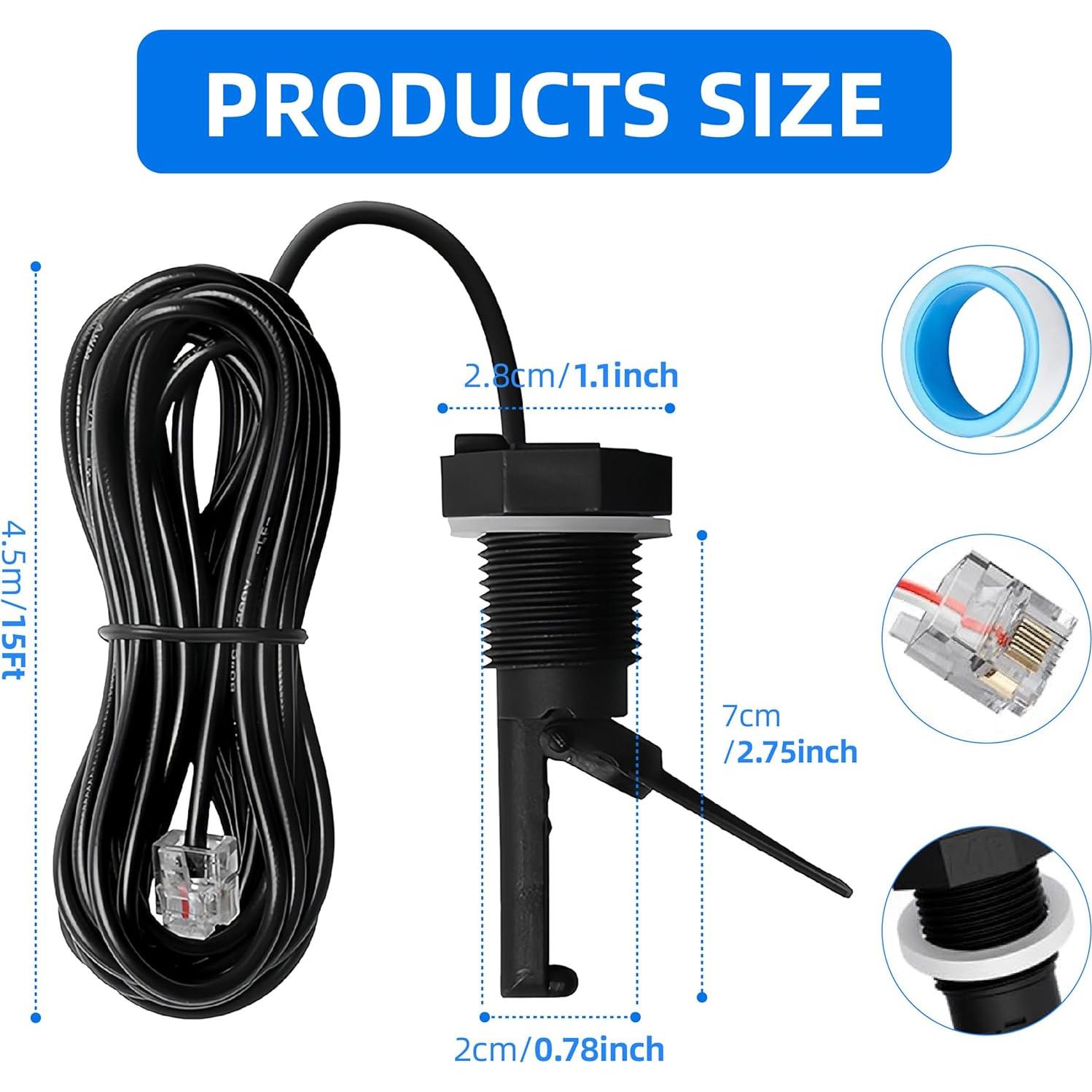 Interruptor de Flujo Hayward GLX-FLO-RP con Cable 4.57m