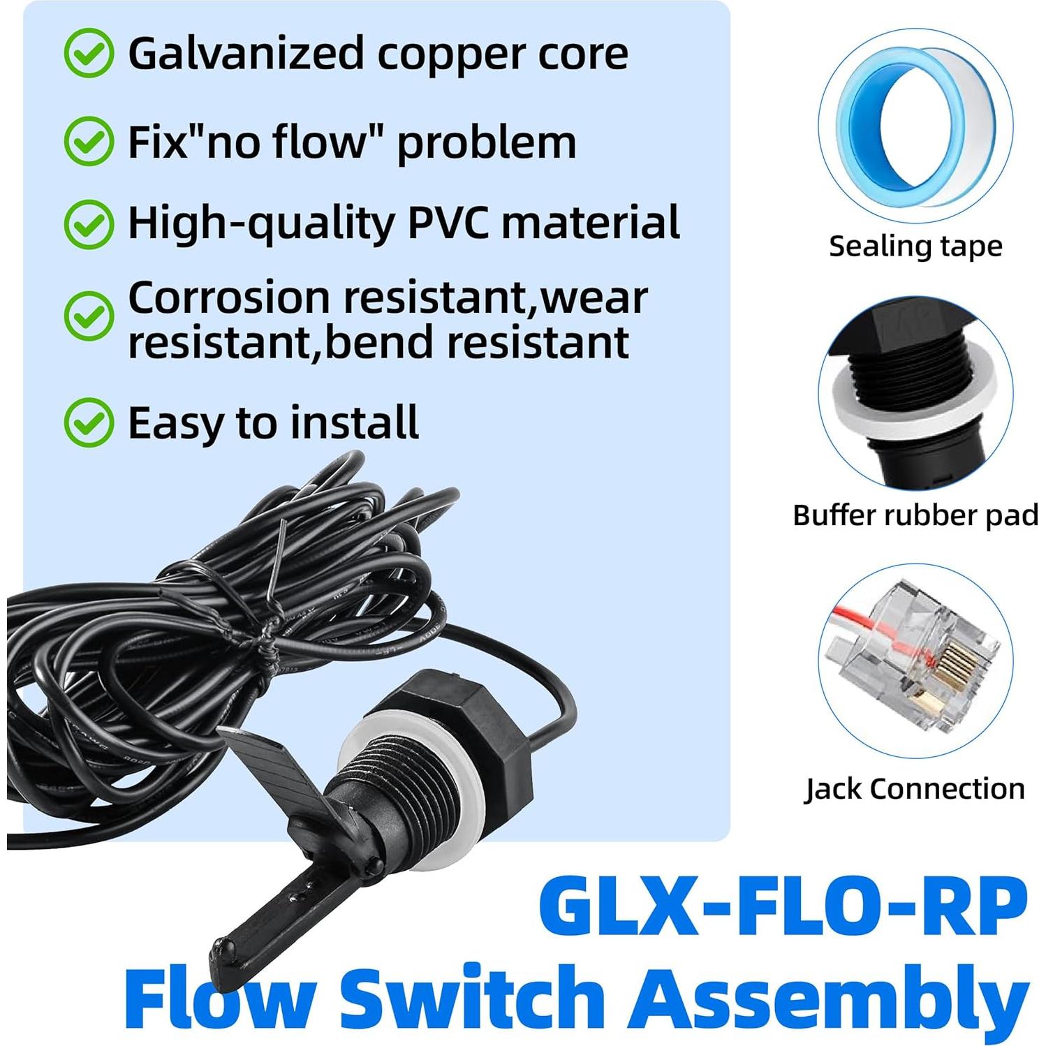Interruptor de Flujo Hayward GLX-FLO-RP con Cable 4.57m