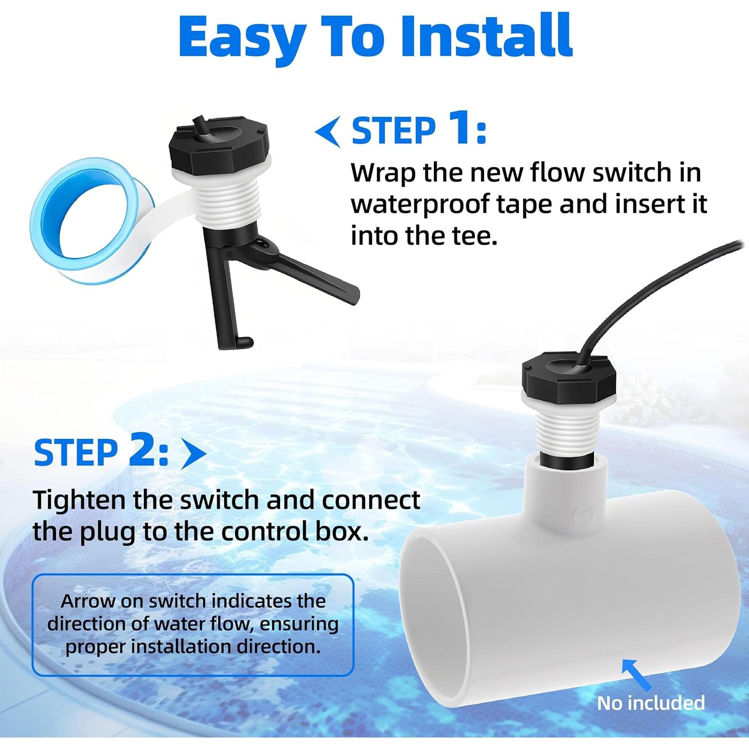 Interruptor de Flujo Hayward GLX-FLO-RP con Cable 4.57m