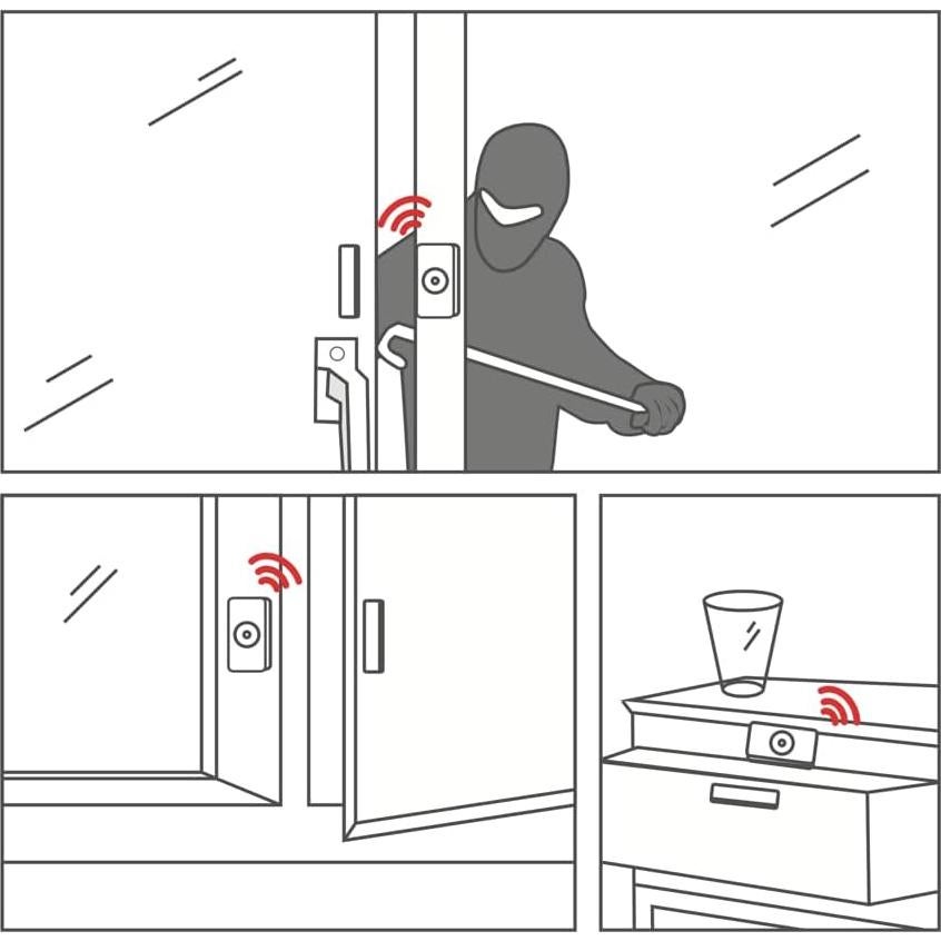 Sensor Inalámbrico para Puerta Vanemar - Alarma de Seguridad