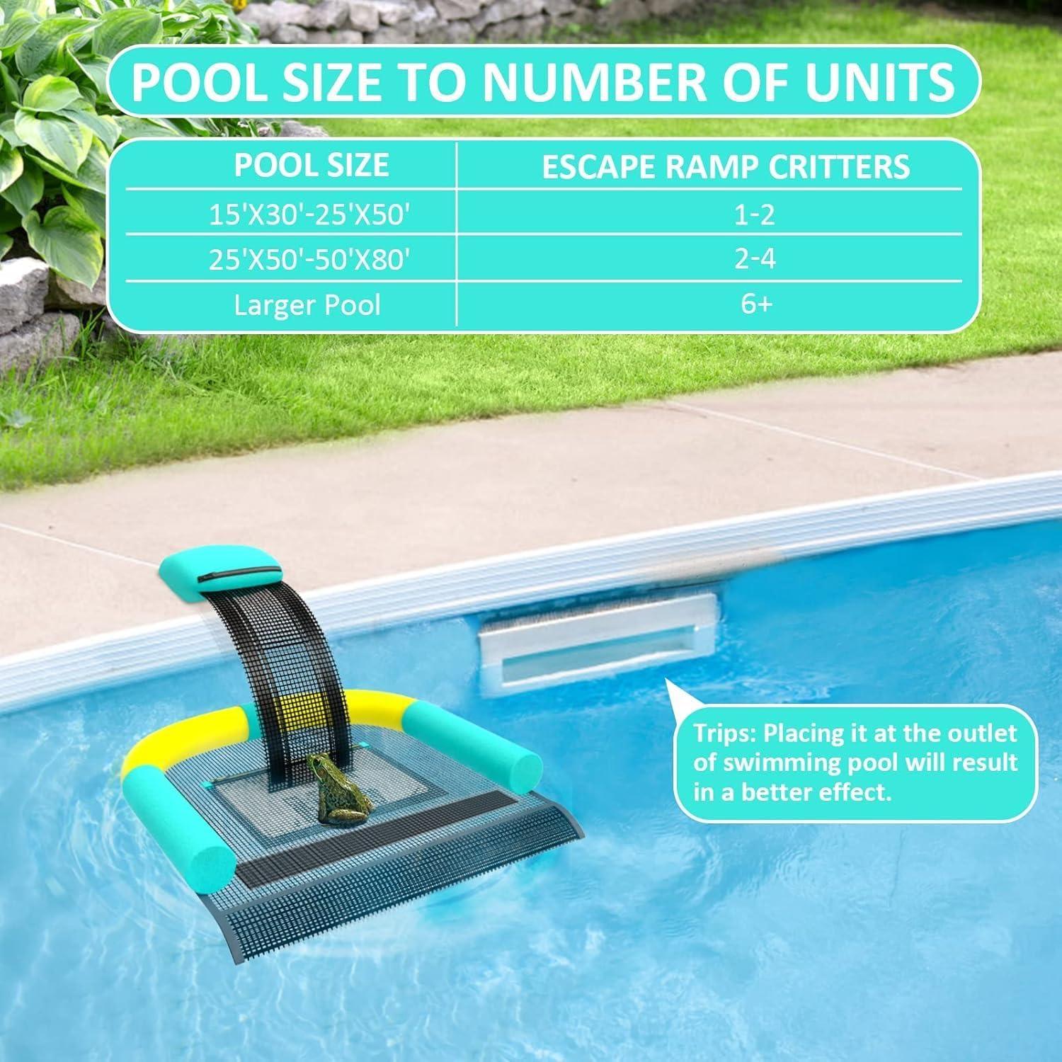 Rampa de Escape para Animales Poolvio - Verde Menta, 38.2x26.5 cm