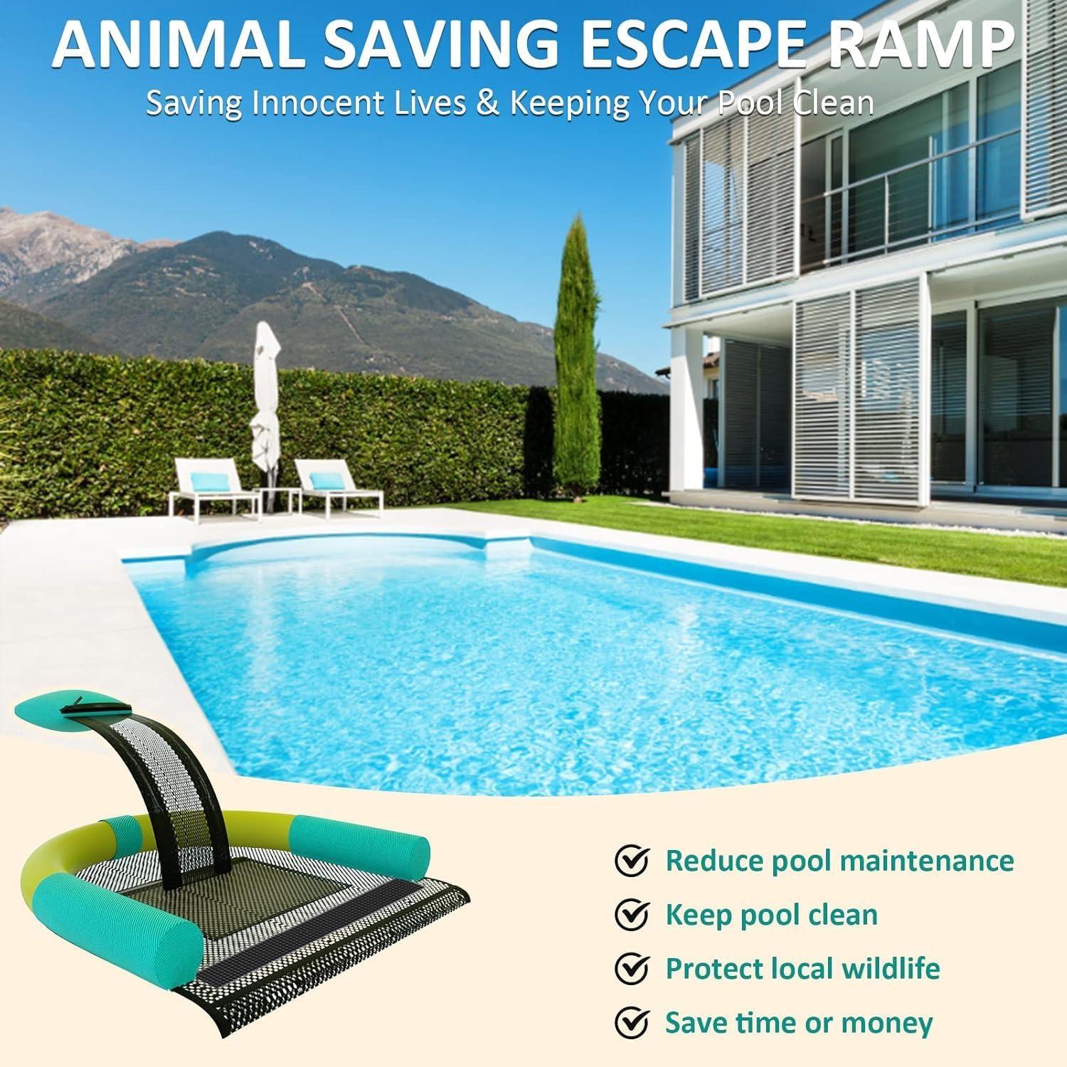 Rampa de Escape para Animales Poolvio - Verde Menta, 38.2x26.5 cm