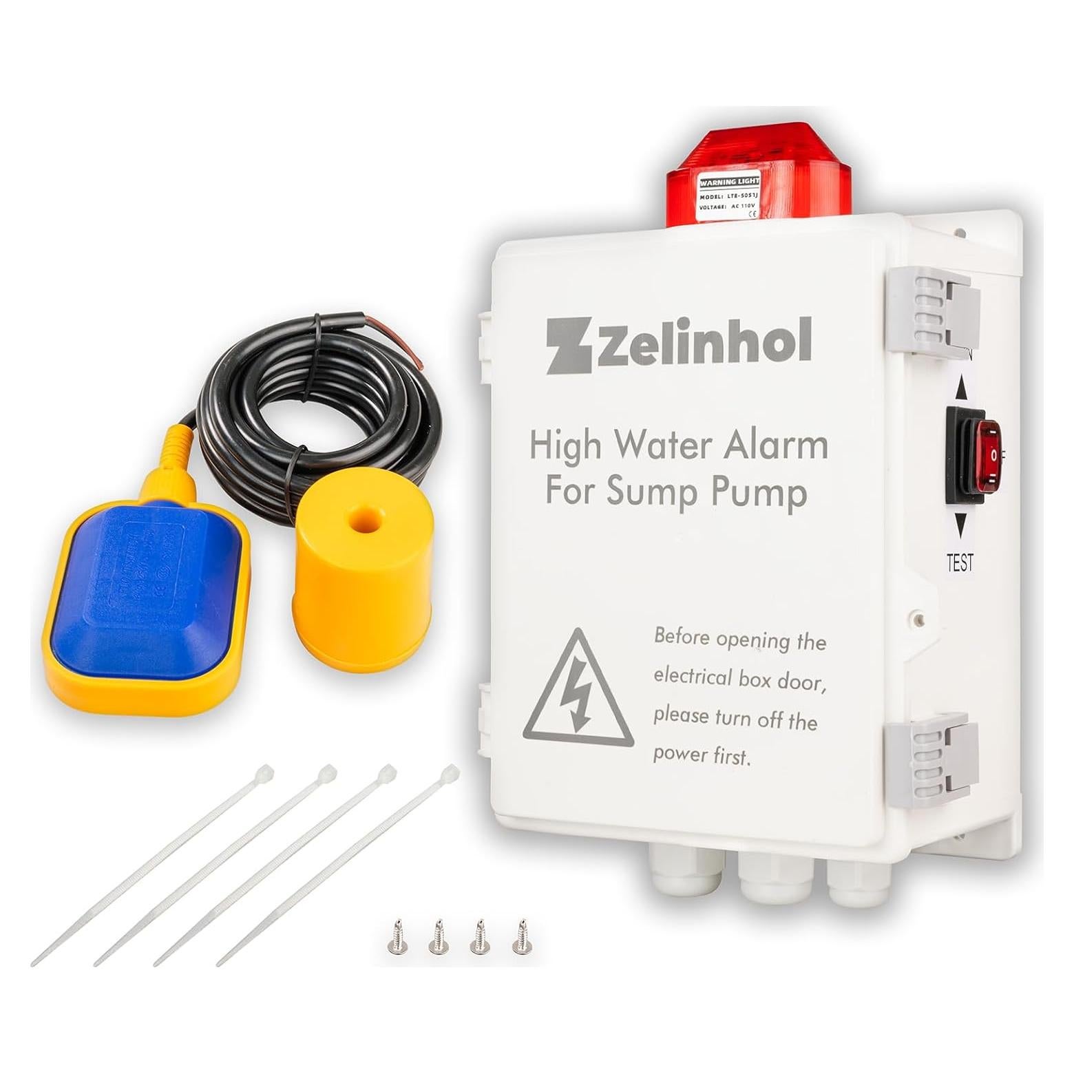 Panel de Control de Alarma de Agua Zelinhol 110dB IP67