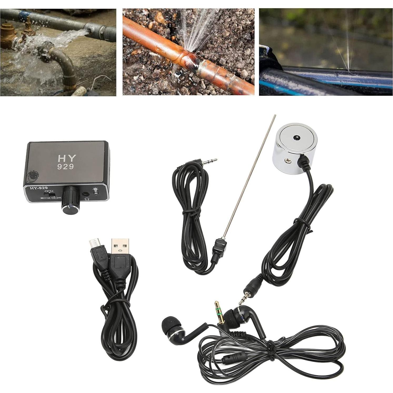 Detector de Fugas de Agua Profesional Cryfokt Doble Sonda