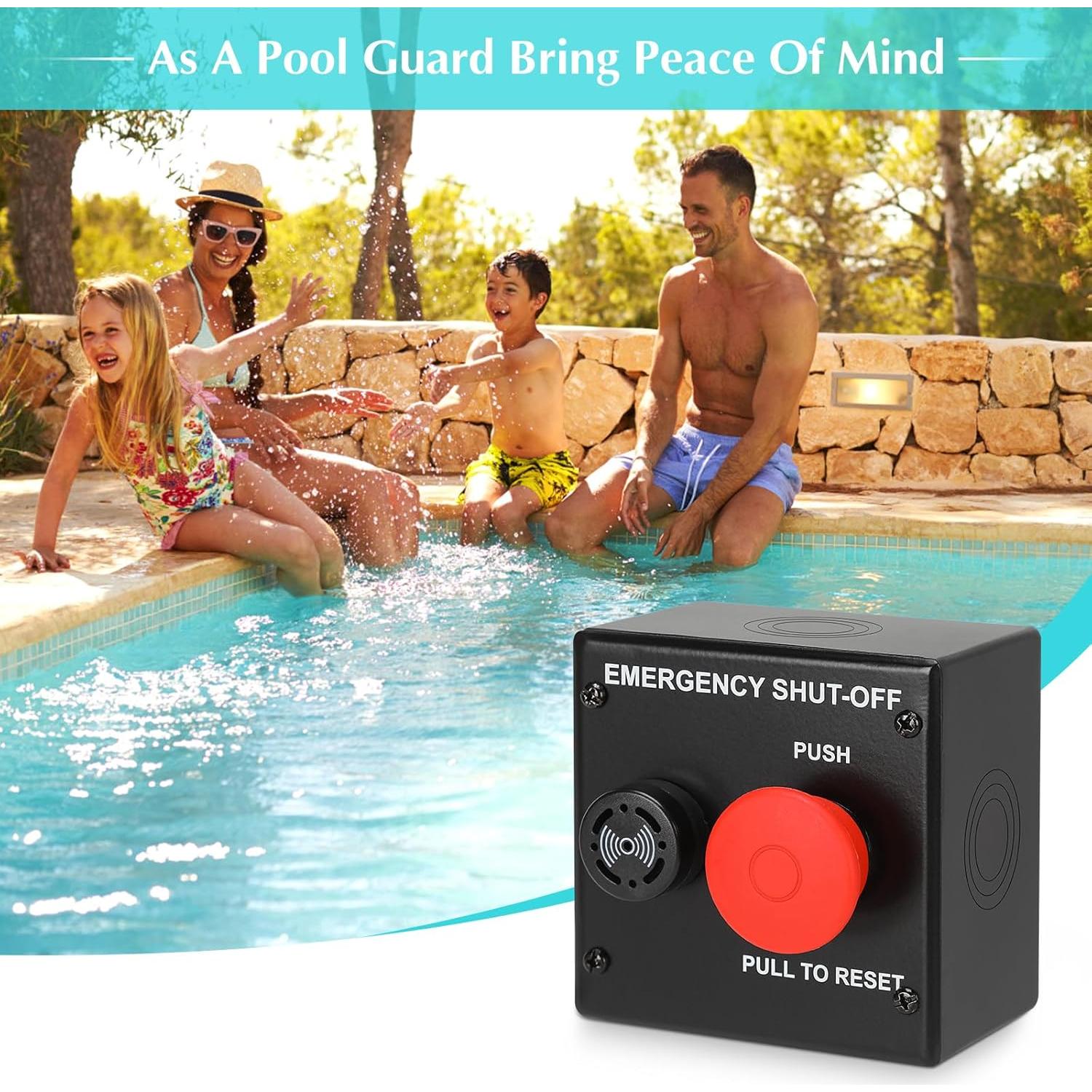 Interruptor de Apagado de Emergencia Haoguo 24VDC para Spa