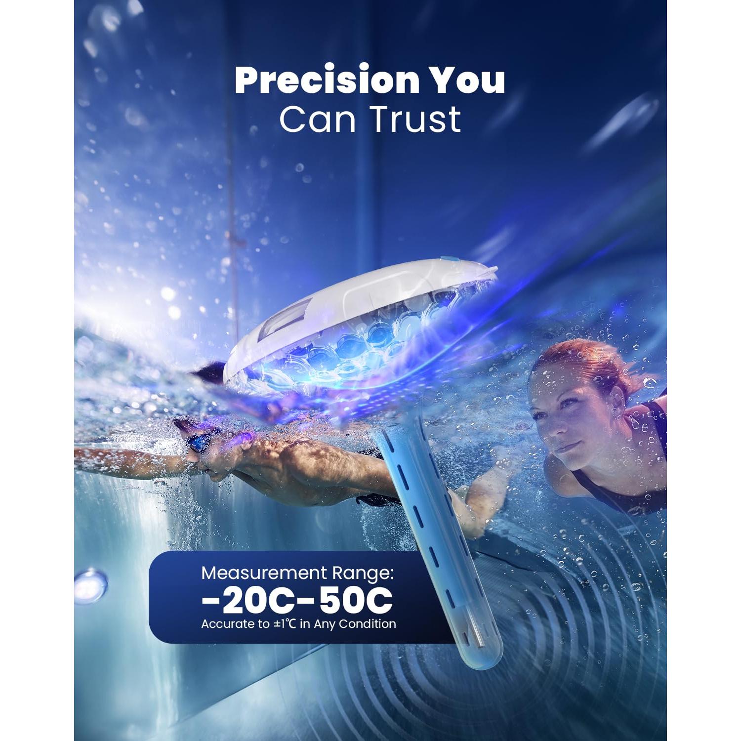 Termómetro de piscina solar PoolPrime RGBW 8 modos 28.9°C