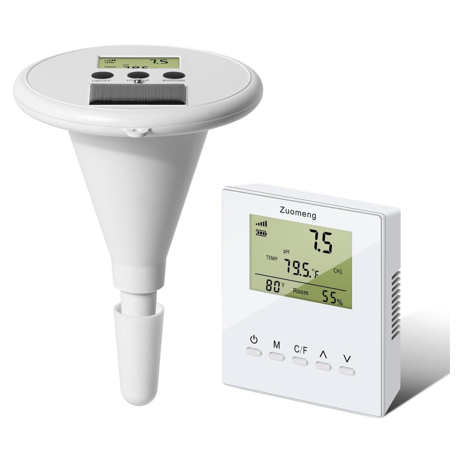 Monitor de Agua de Piscina Inalámbrico Zuomeng ZM-088 Solar