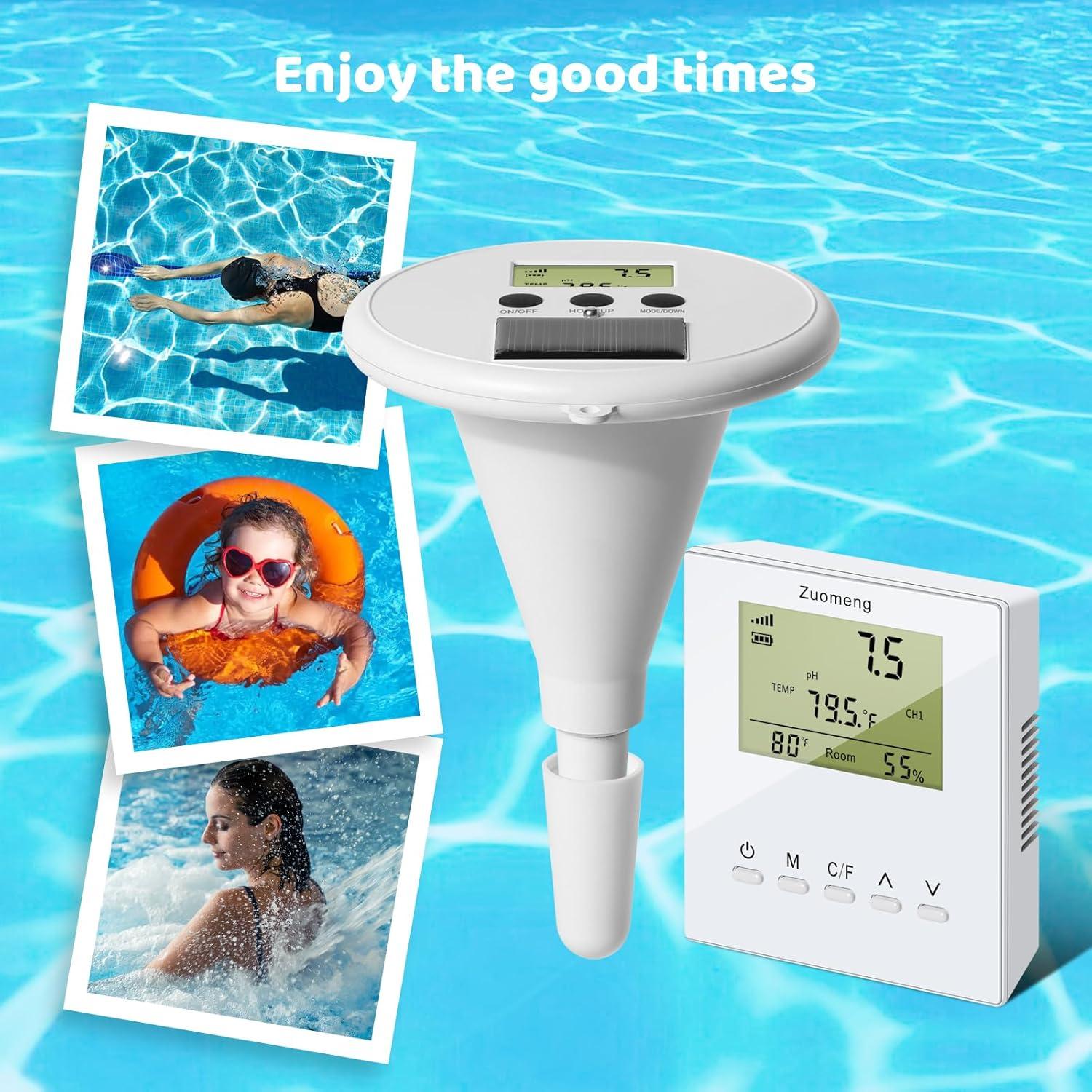Monitor de Agua de Piscina Inalámbrico Zuomeng ZM-088 Solar