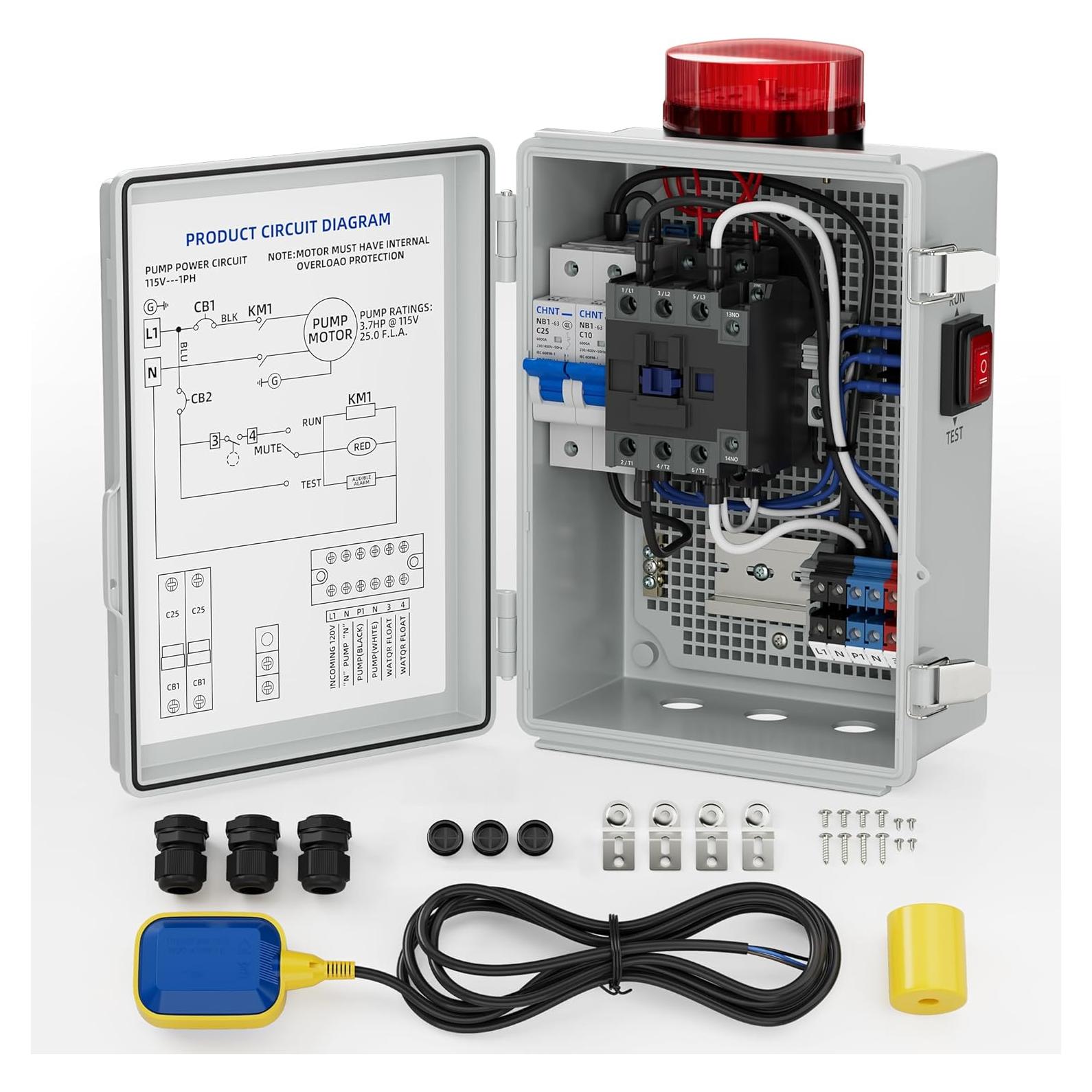 Alarma de Agua Joinfworld para Bomba de Sump 110dB IP68