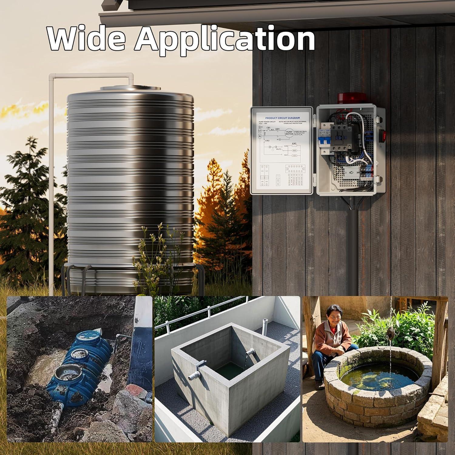 Alarma de Agua Joinfworld para Bomba de Sump 110dB IP68