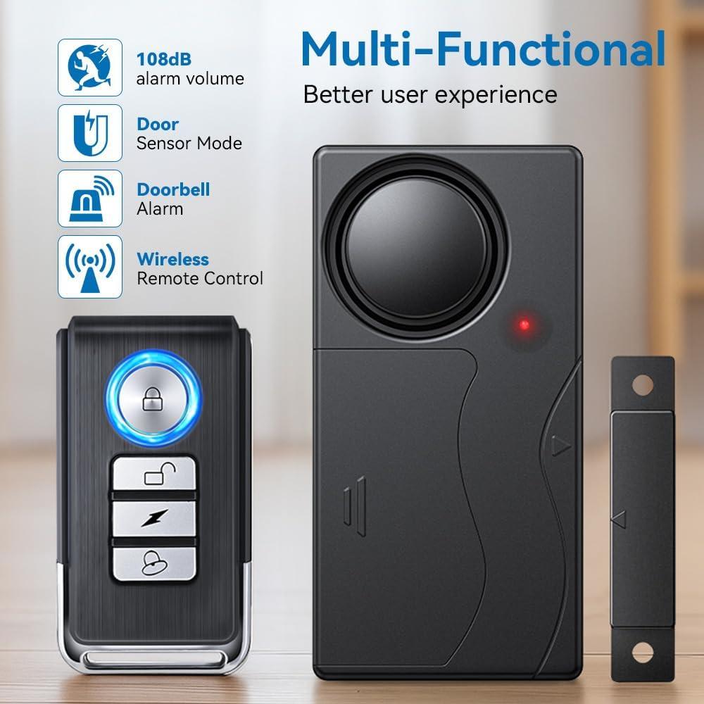 Alarma de Puerta Hommatter SF03R 110dB Control Remoto