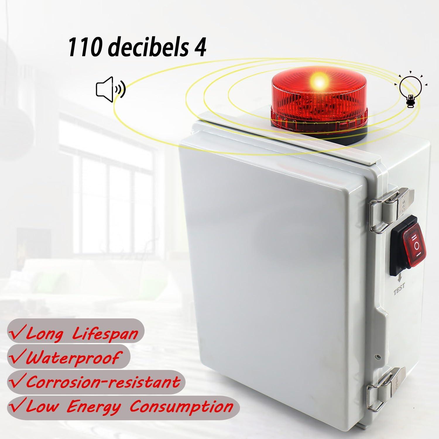 Alarma de Agua Alta QHHR para Bomba de Sump 110 dB IP67