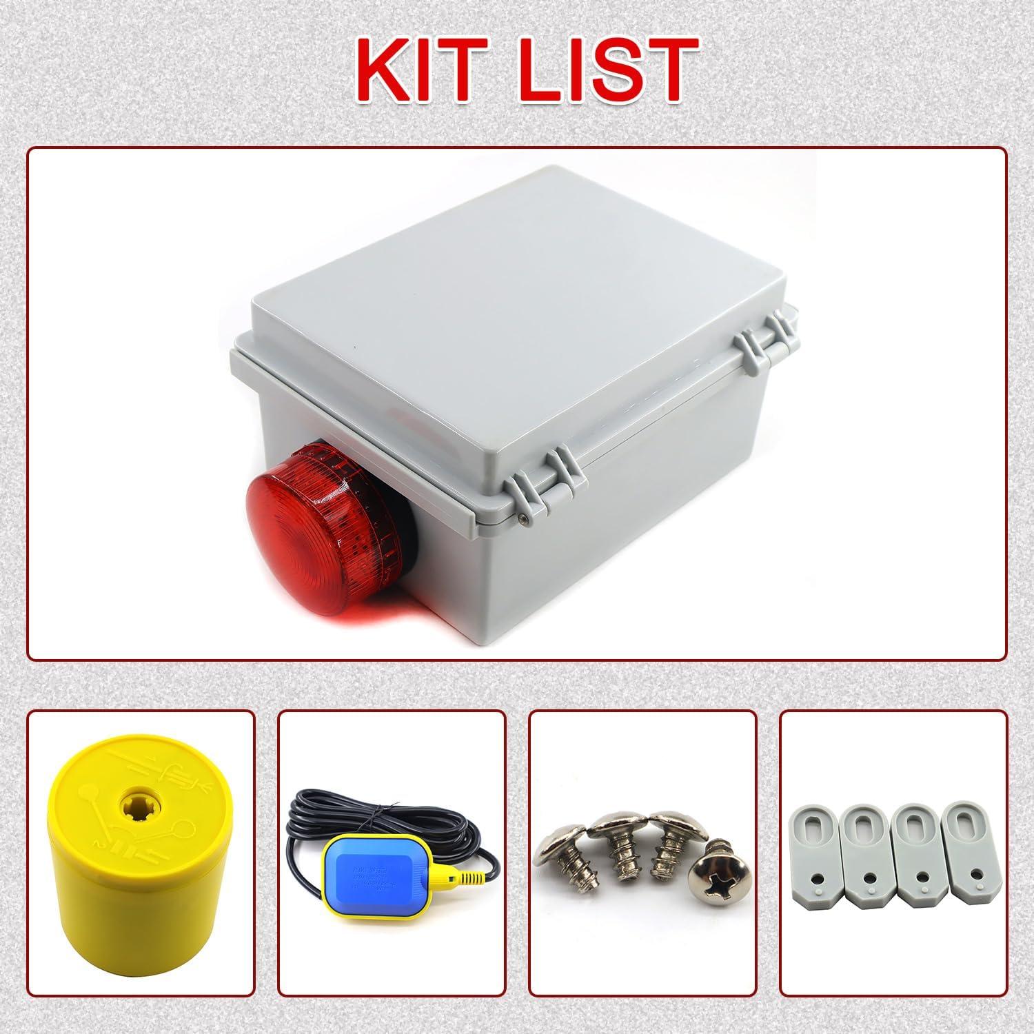 Alarma de Agua Alta QHHR para Bomba de Sump 110 dB IP67