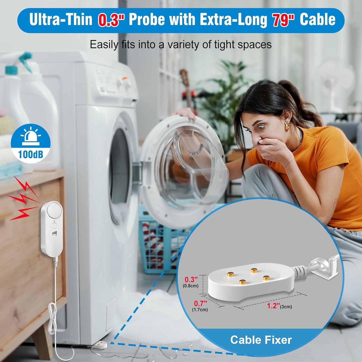 Detector de Fugas de Agua Daytech 2 Paquete 100dB Alarma