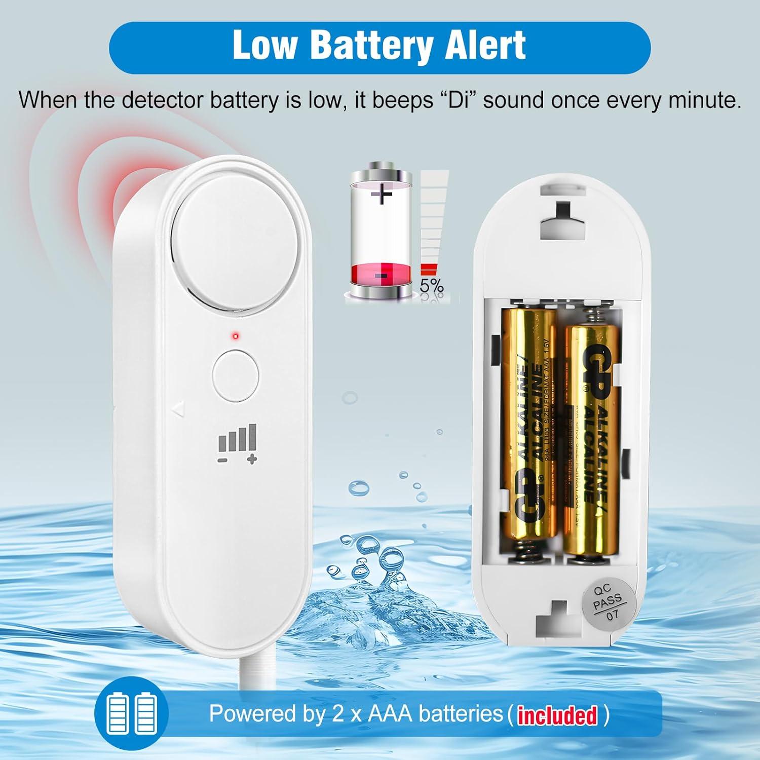 Detector de Fugas de Agua Daytech 2 Paquete 100dB Alarma