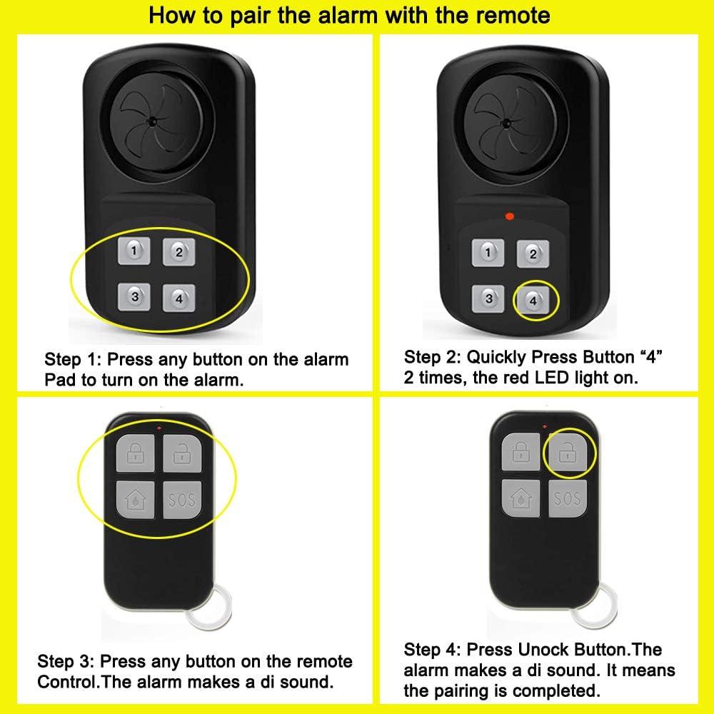 Alarma de Puerta Exterior Inalámbrica EverNary W-C100 140 dB