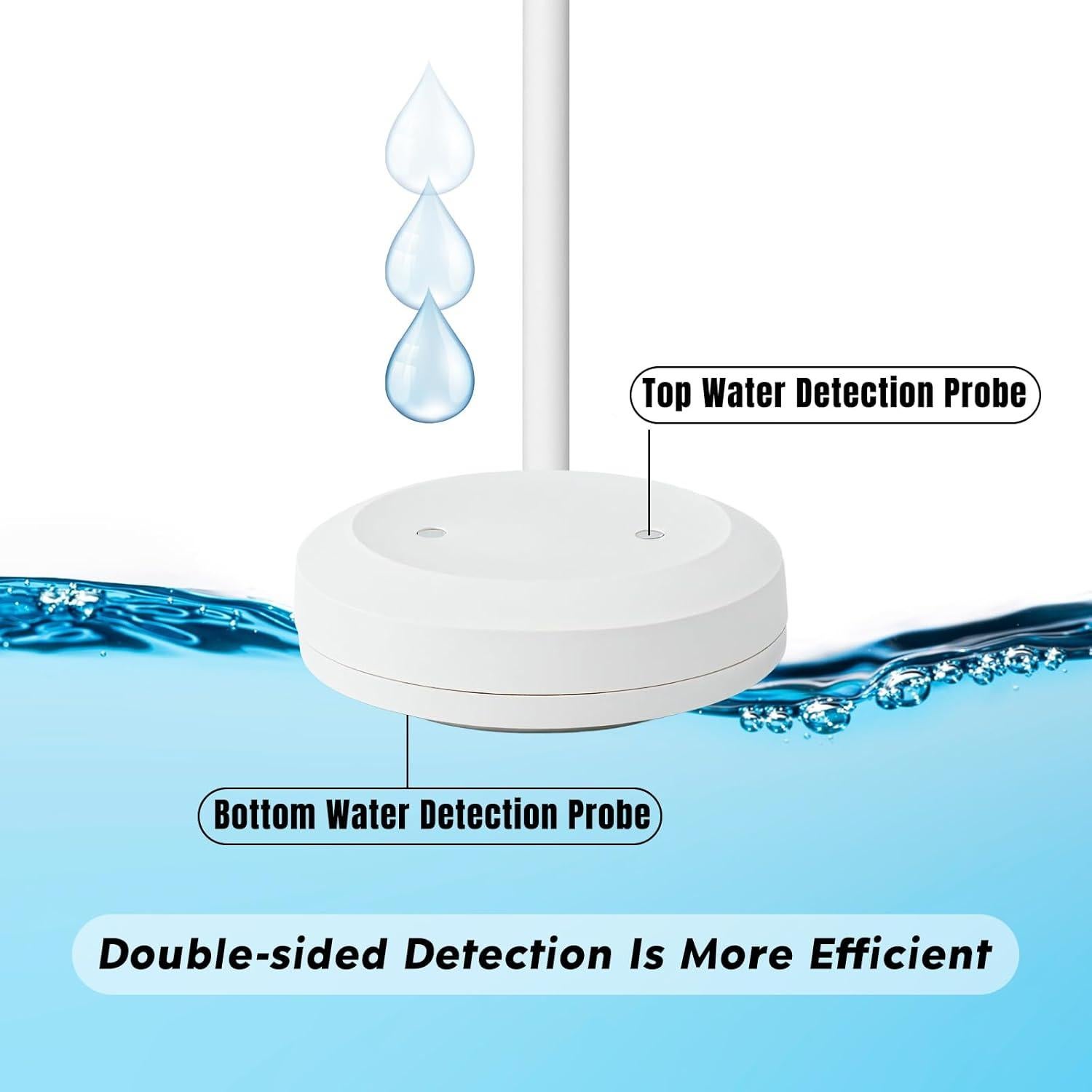 Sensor de Detección de Fugas Brezoo - Alarma de Agua 295g