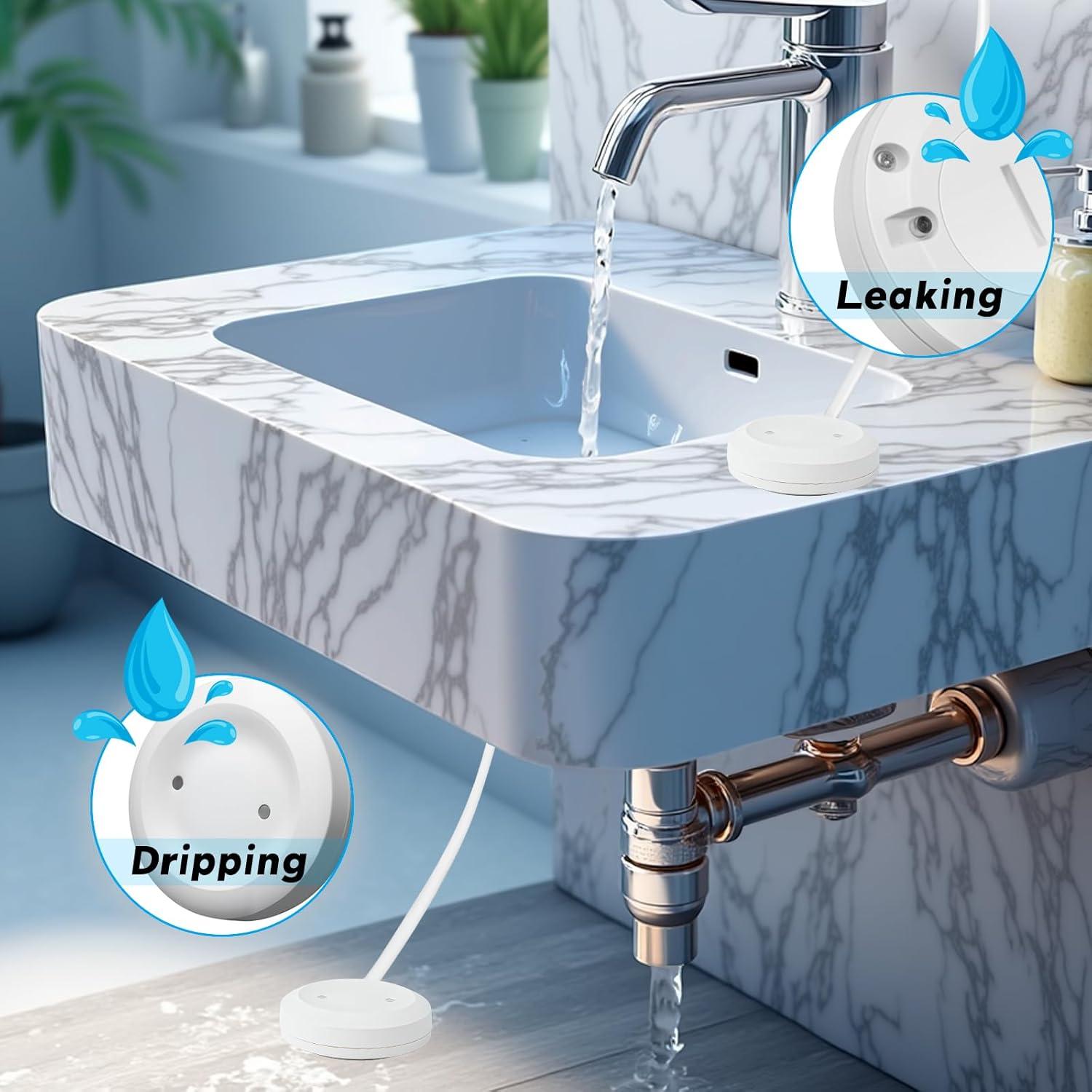 Sensor de Detección de Fugas Brezoo - Alarma de Agua 295g