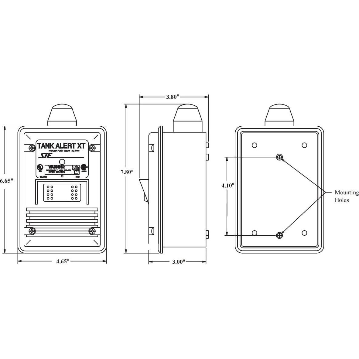 Alarma de Agua Alta Pequeño Gigante 303HWXT 115V con Flotador