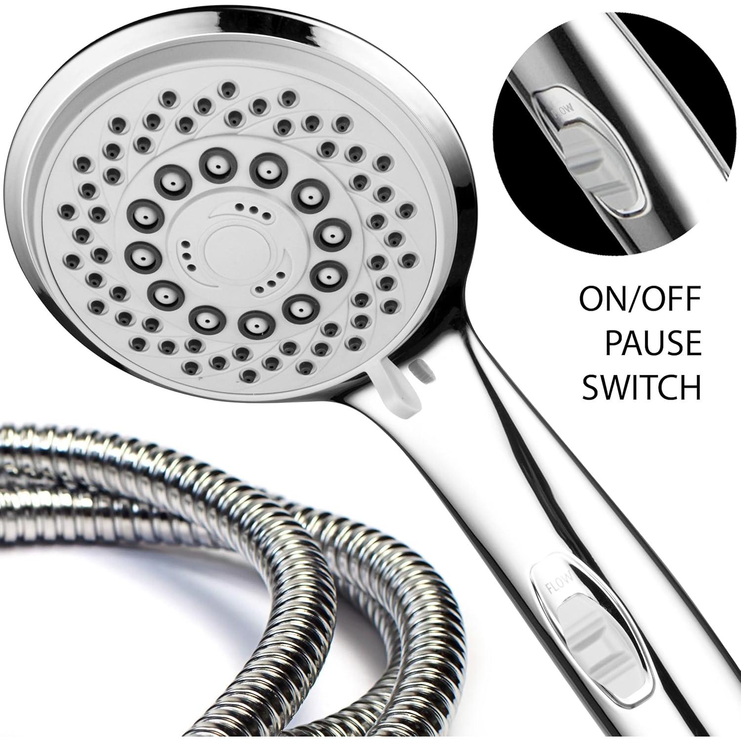 Cabezal de Ducha de Mano Hotel Spa 4" Alta Presión 7 Modos