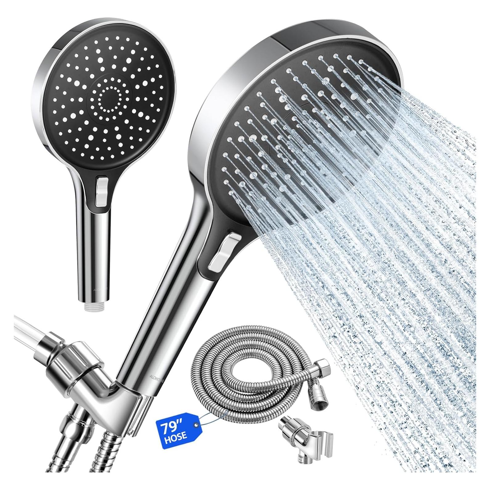 Ducha de Mano ALOHOME 6" Alta Presión con Manguera 200.66 cm