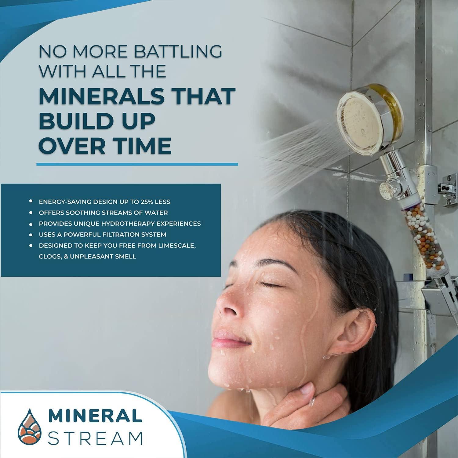 Cabezal de Ducha de Mano Alta Presión MineralStream TurboFan