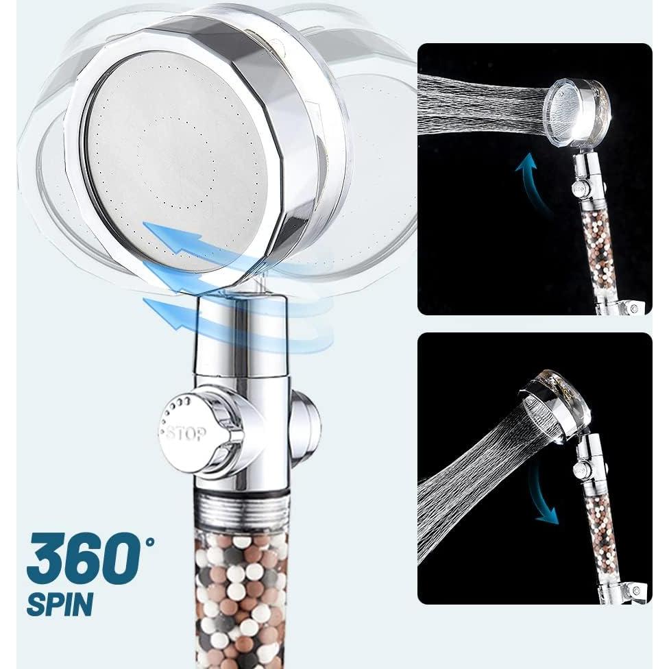 Cabezal de Ducha de Mano Alta Presión MineralStream TurboFan