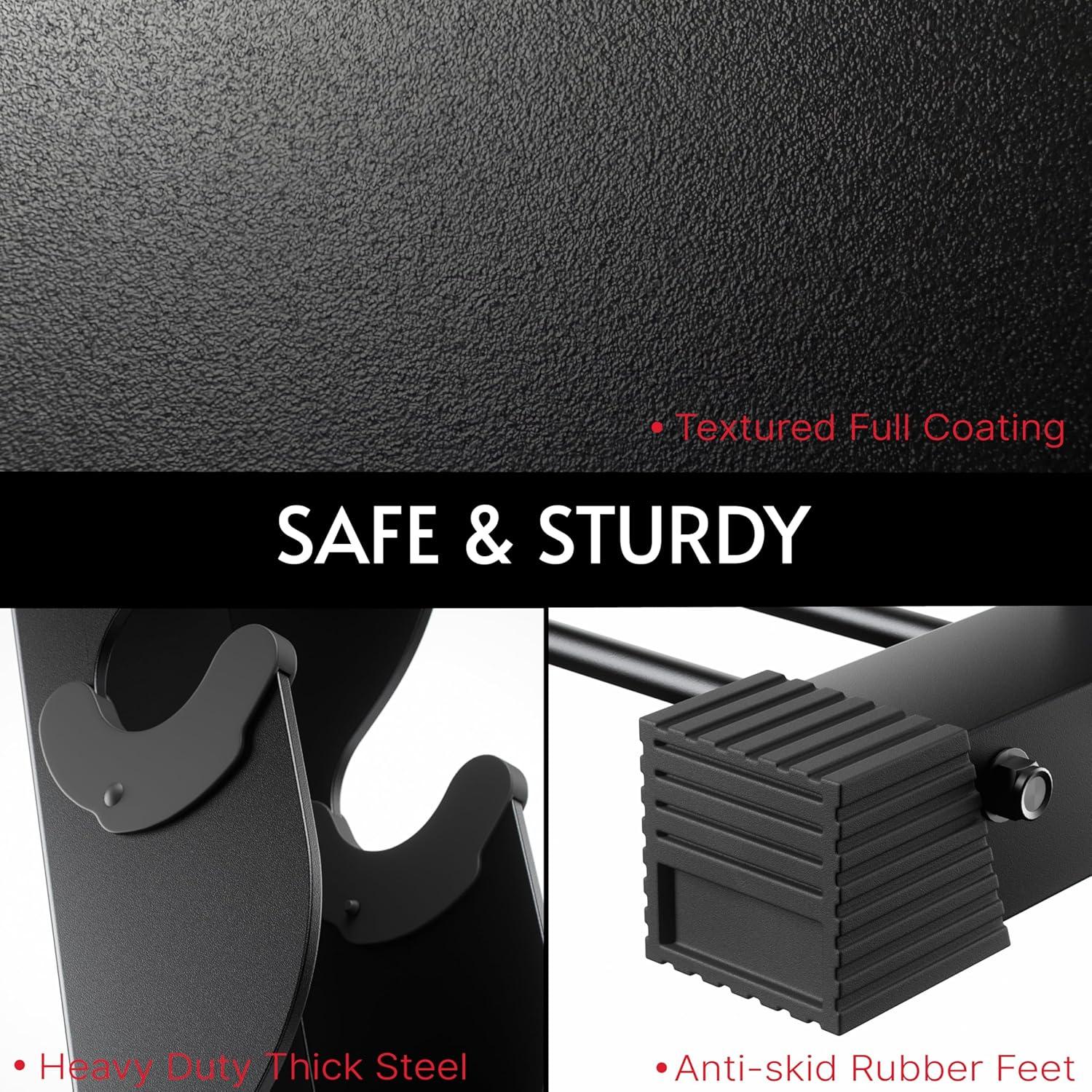 Soporte para Mancuernas Crostice, Ergonómico, 6 Niveles, Negro