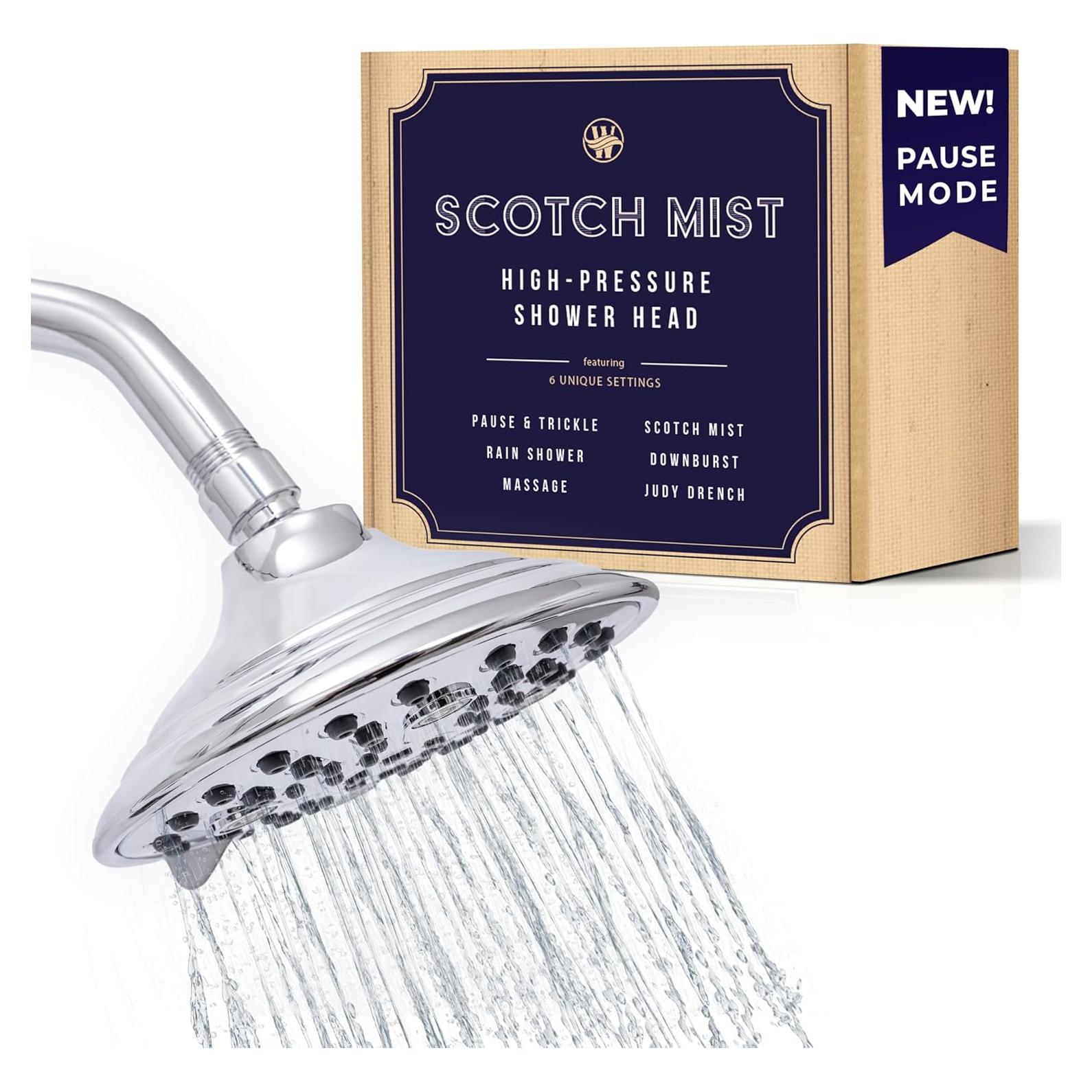 Cabezal de Ducha de Cromo Winthorpe 6 Configuraciones 6.81 LPM