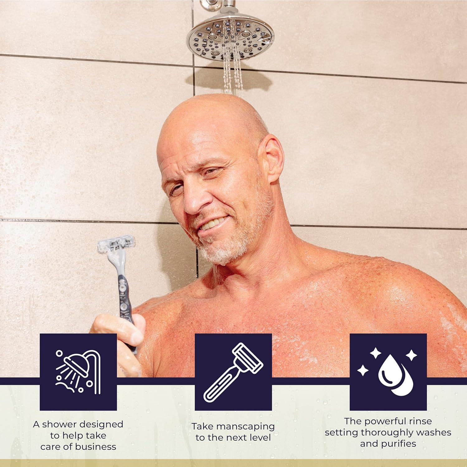 Cabezal de Ducha de Cromo Winthorpe 6 Configuraciones 6.81 LPM