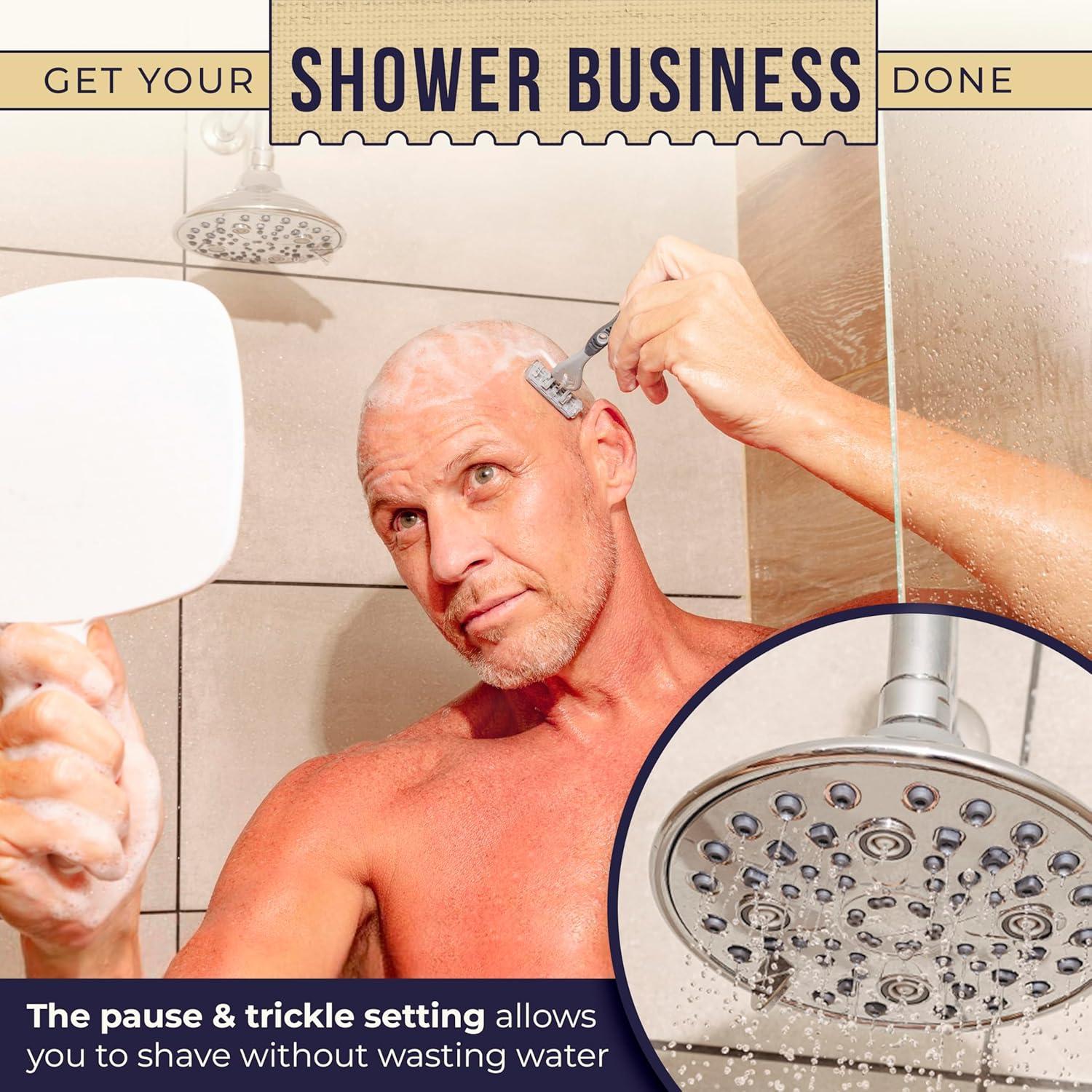 Cabezal de Ducha de Cromo Winthorpe 6 Configuraciones 6.81 LPM