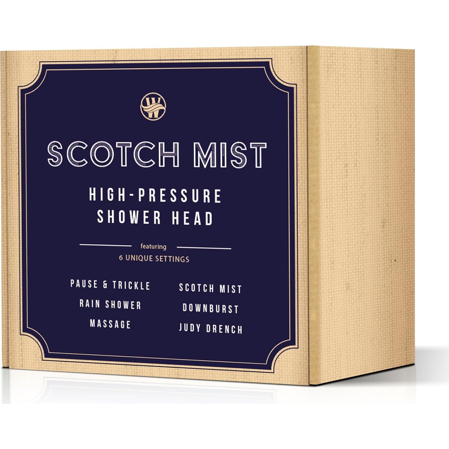 Cabezal de Ducha de Cromo Winthorpe 6 Configuraciones 6.81 LPM