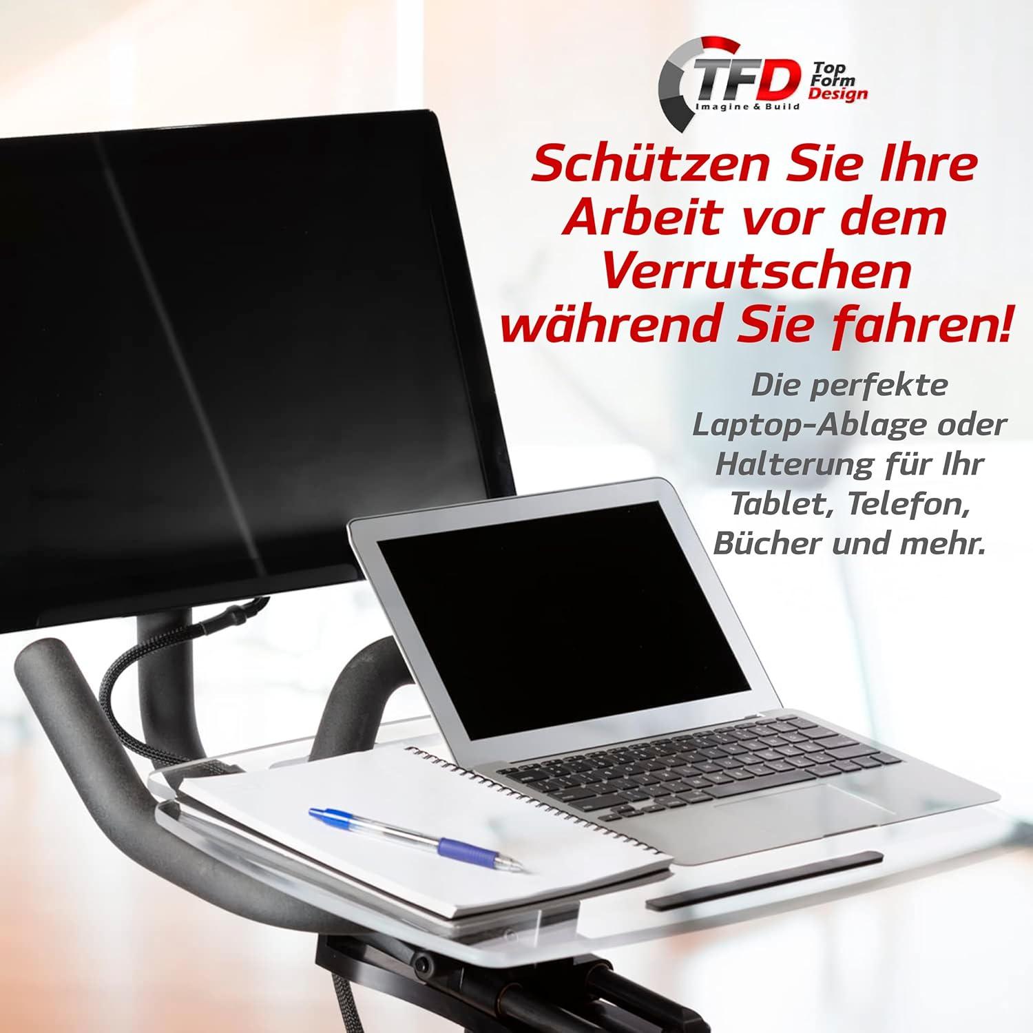 Bandeja Mejorada TFD para Bicicleta Peloton Original - Acrílico