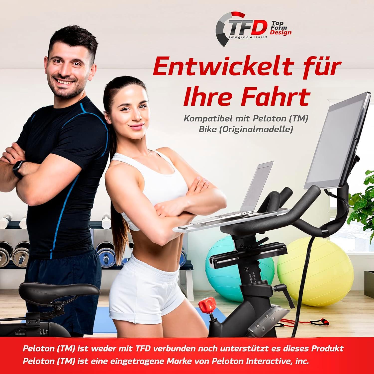 Bandeja Mejorada TFD para Bicicleta Peloton Original - Acrílico