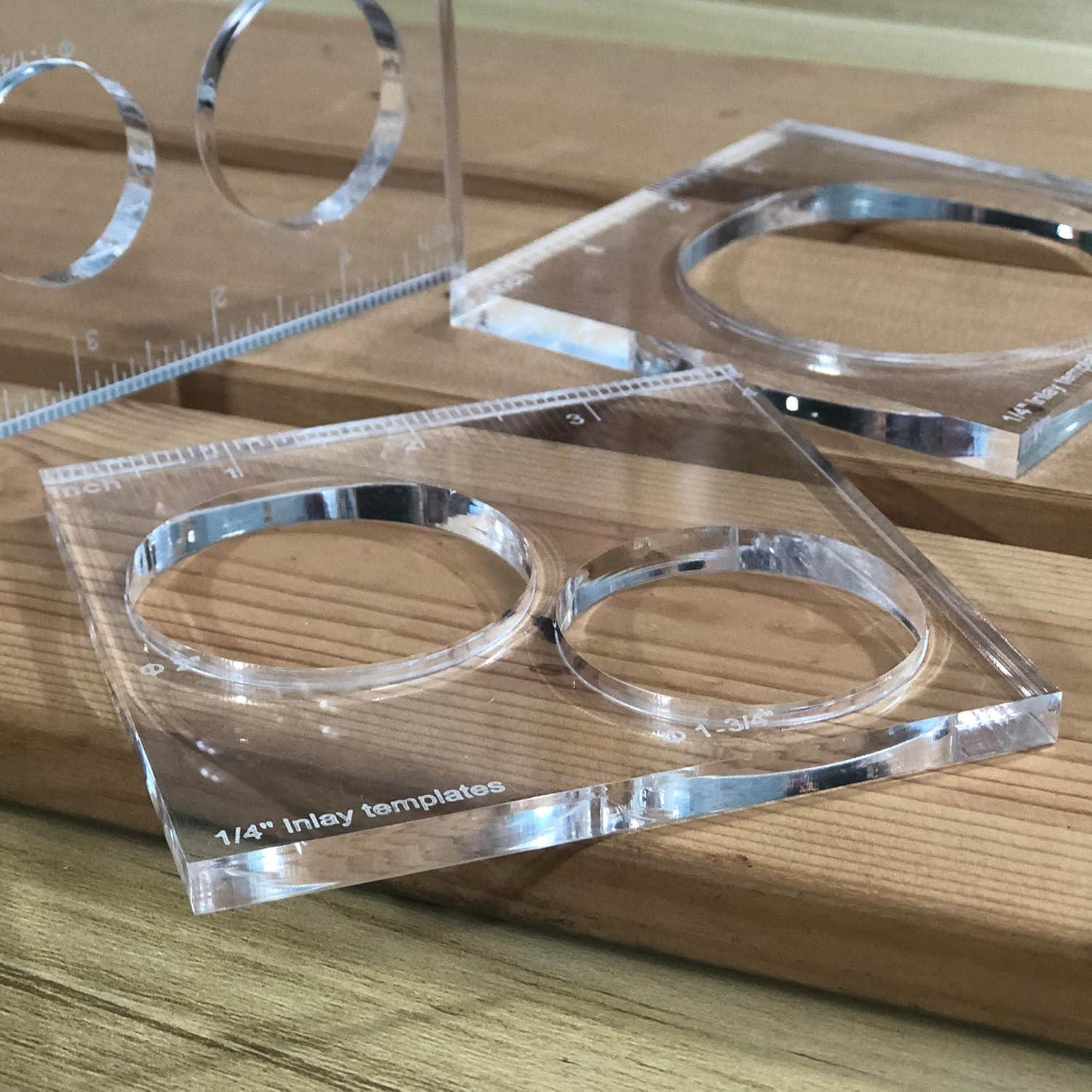 Plantillas de Router inBovoga 3 Piezas para Carpintería 0.635 cm