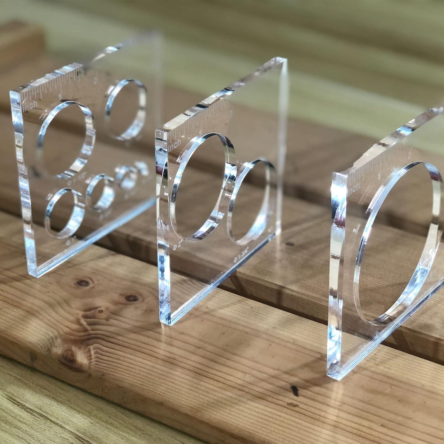 Plantillas de Router inBovoga 3 Piezas para Carpintería 0.635 cm