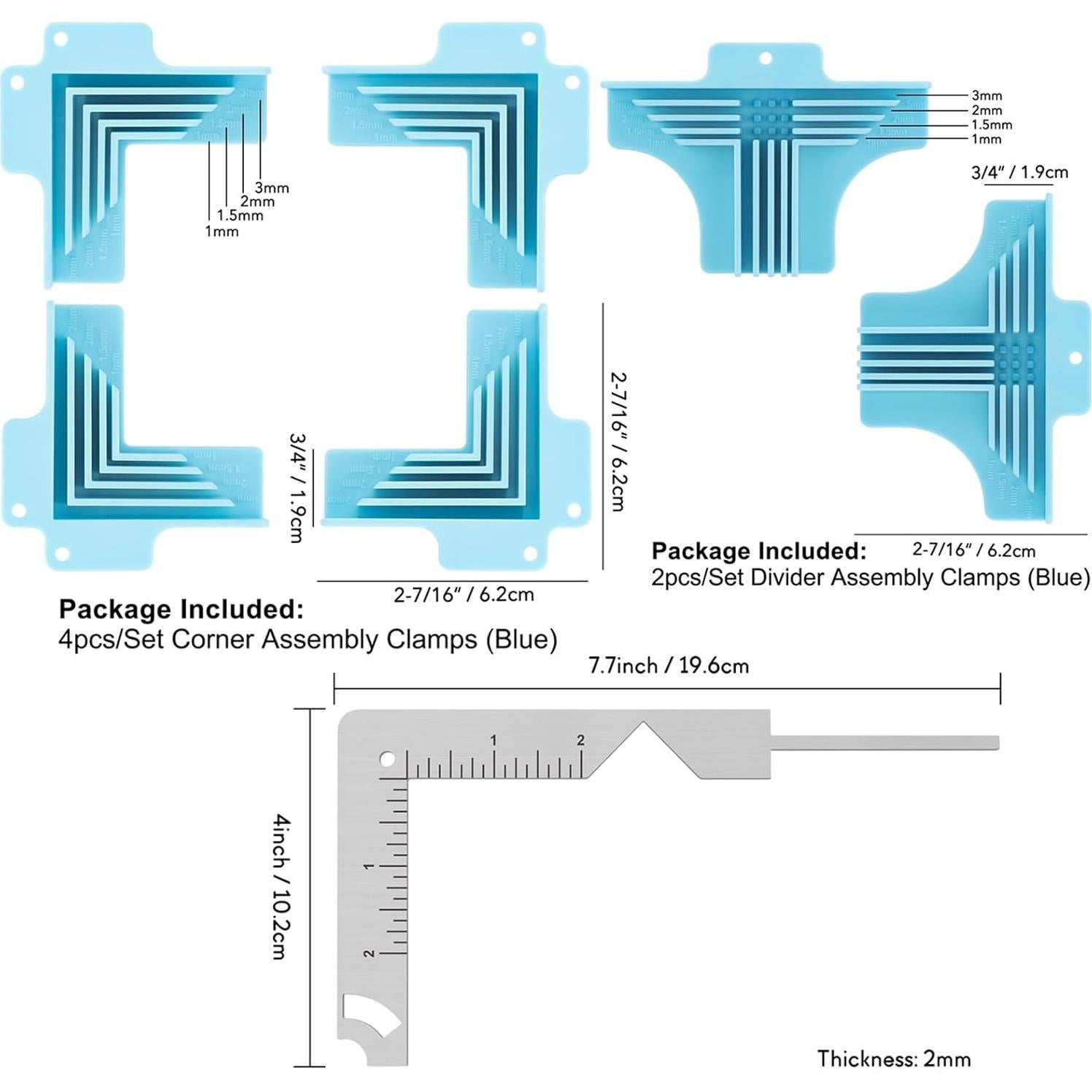 BAOFALI 7 Piezas Abrazaderas de Esquina para Encuadernación
