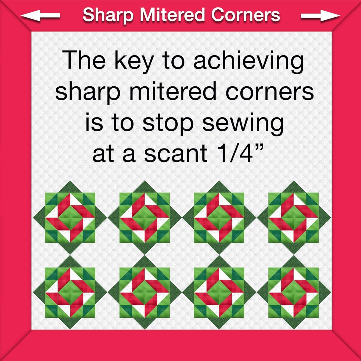 Conjunto de esquinas miteradas Guidelines4Quilting - Herramienta de costura