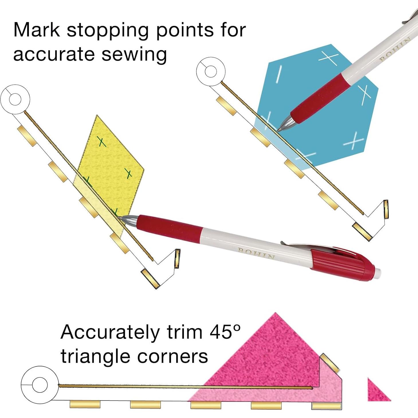 Conjunto de esquinas miteradas Guidelines4Quilting - Herramienta de costura