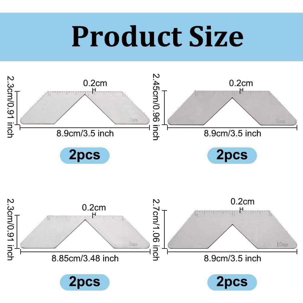 Juego de 8 Herramientas de Corte de Esquina OLYCRAFT 2-10mm