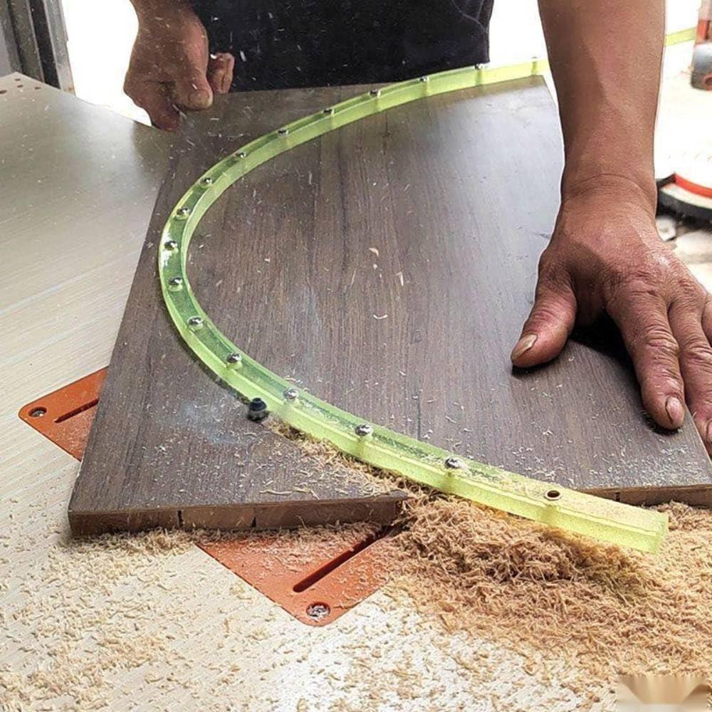 Plantilla Curva Flexible JCFANTS 198 cm para Carpintería Verde