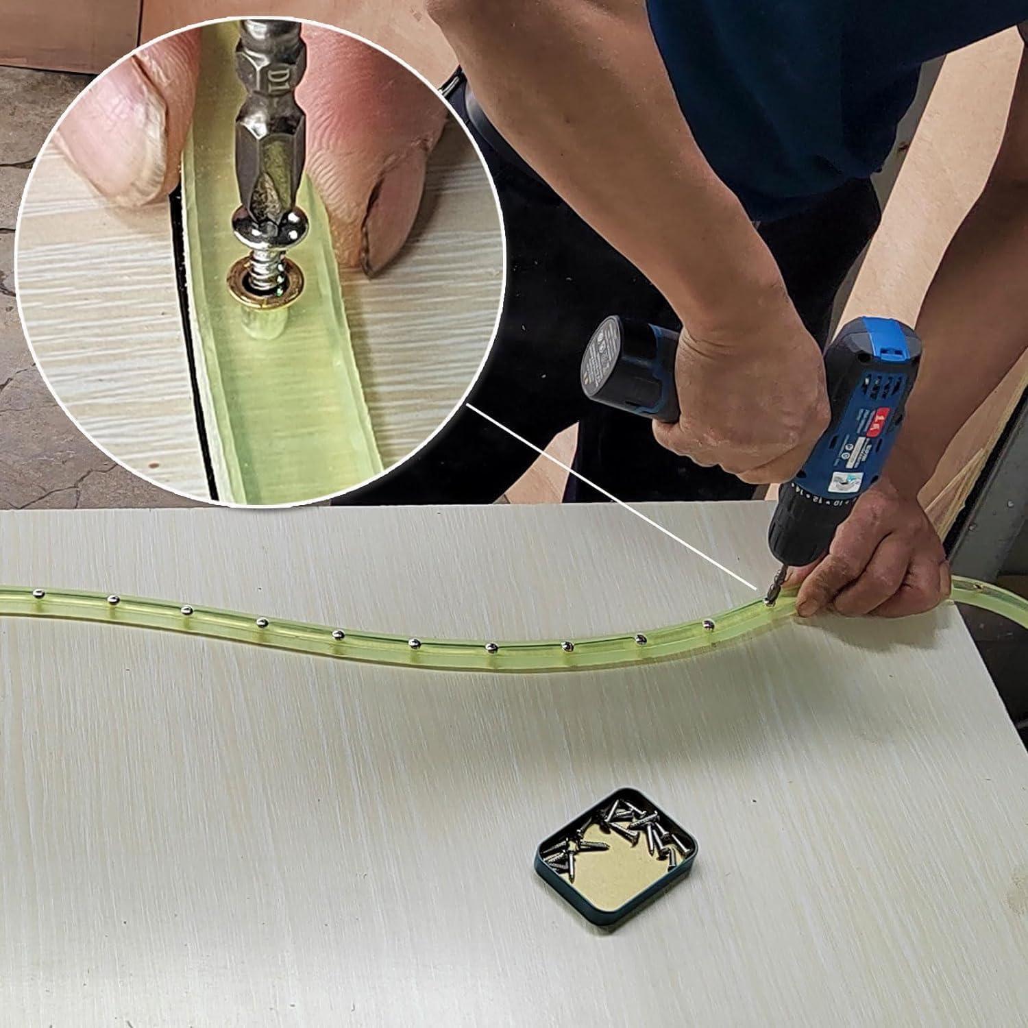 Plantilla Curva Flexible JCFANTS 198 cm para Carpintería Verde