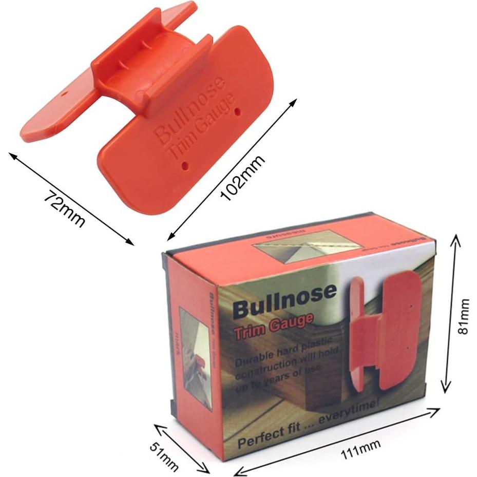 Medidor de Recorte Bullnose Tookie para Esquinas de Yeso 102x72mm