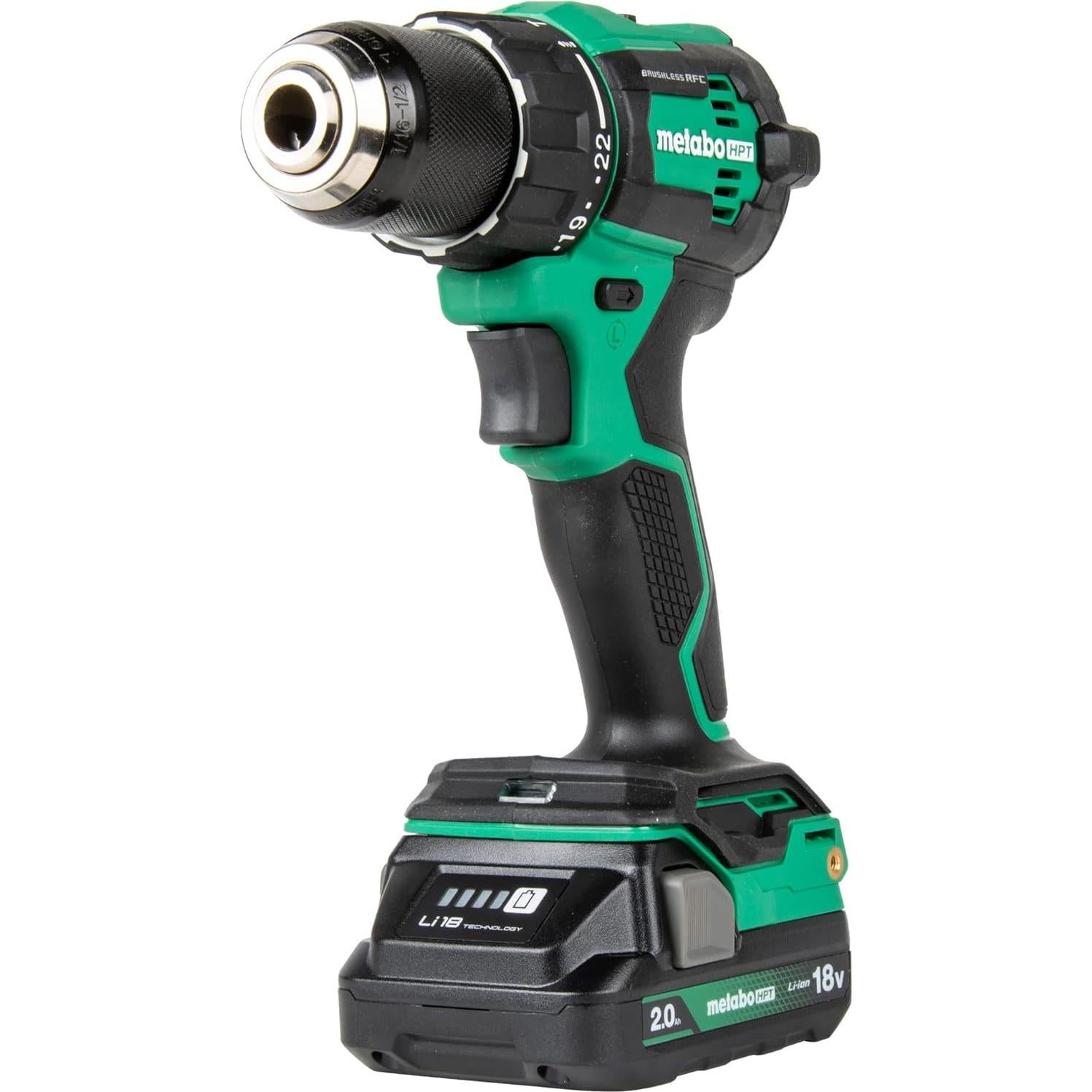 Taladro de Percusión Inalámbrico Metabo HPT 18V DV18DEX Kit