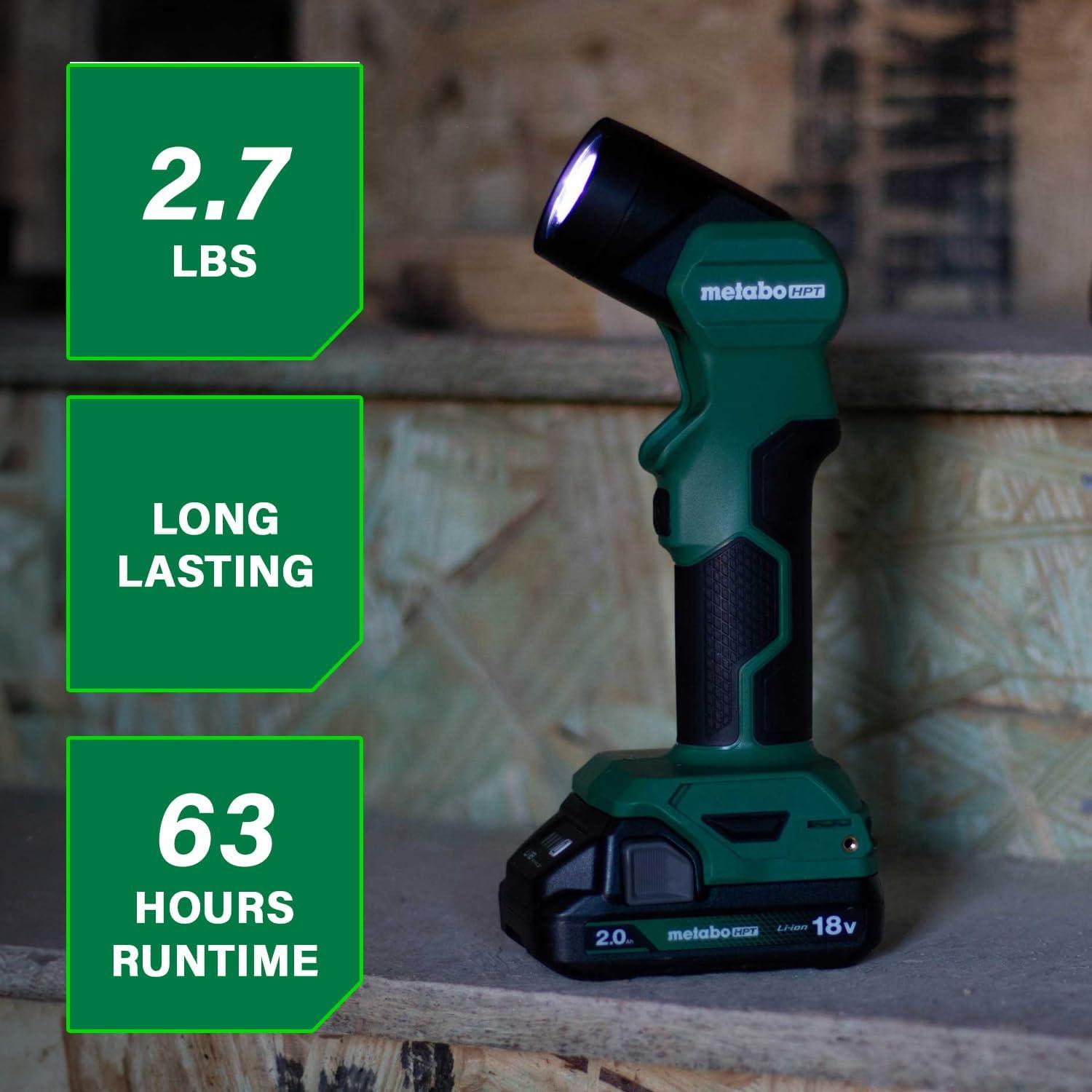 Linterna LED Inalámbrica Metabo HPT 18V MultiVolt 250 Lúmenes