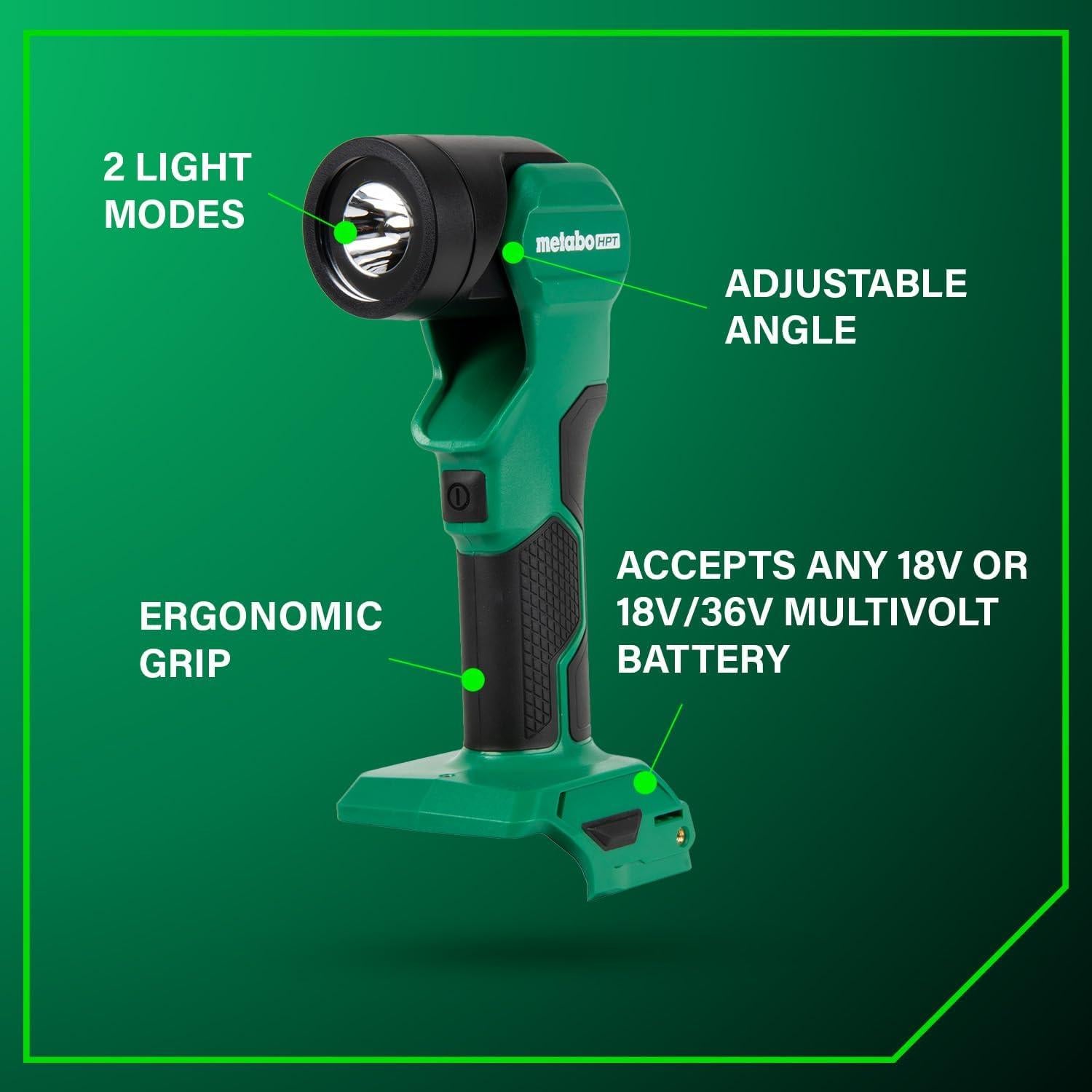 Linterna LED Inalámbrica Metabo HPT 18V MultiVolt 250 Lúmenes
