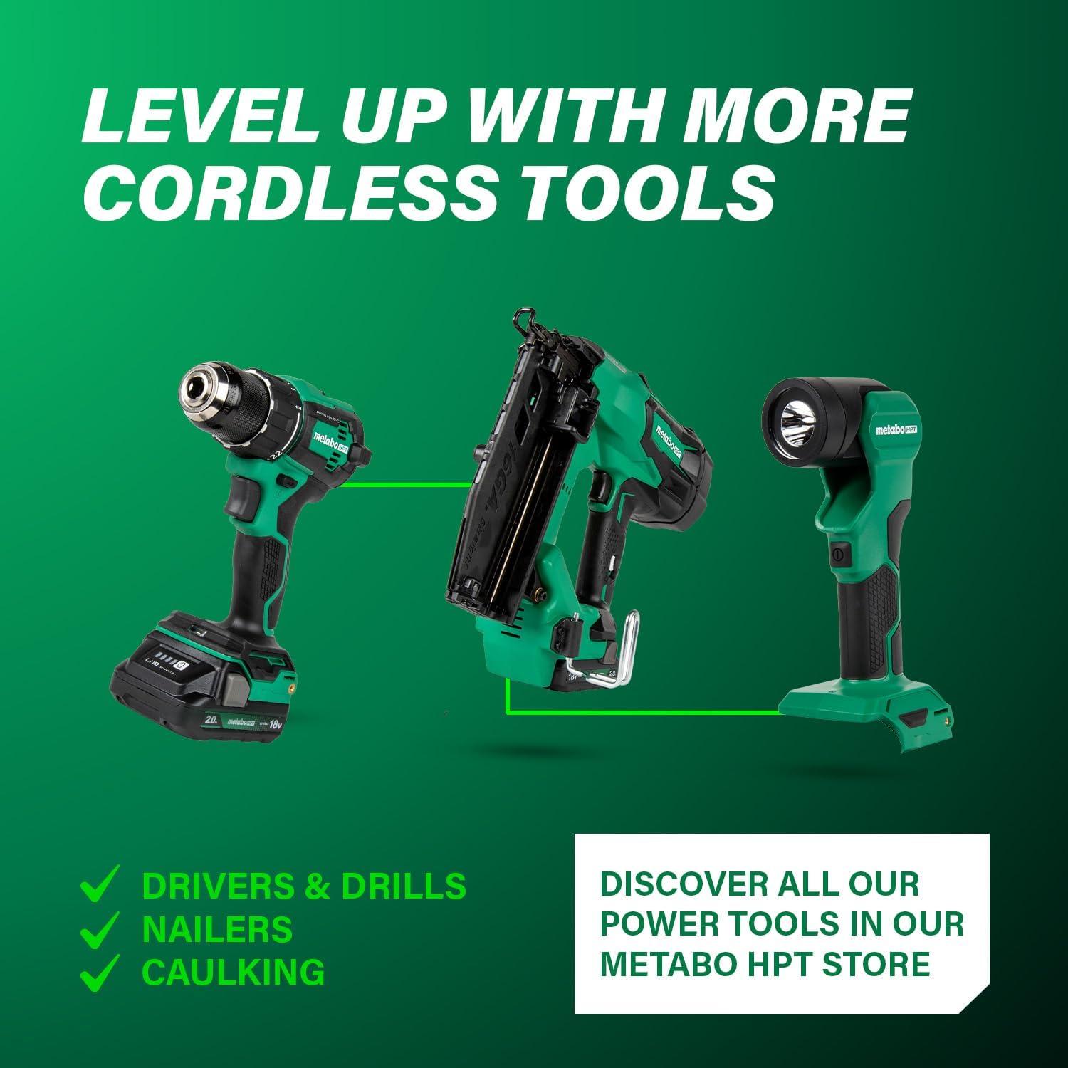 Linterna LED Inalámbrica Metabo HPT 18V MultiVolt 250 Lúmenes