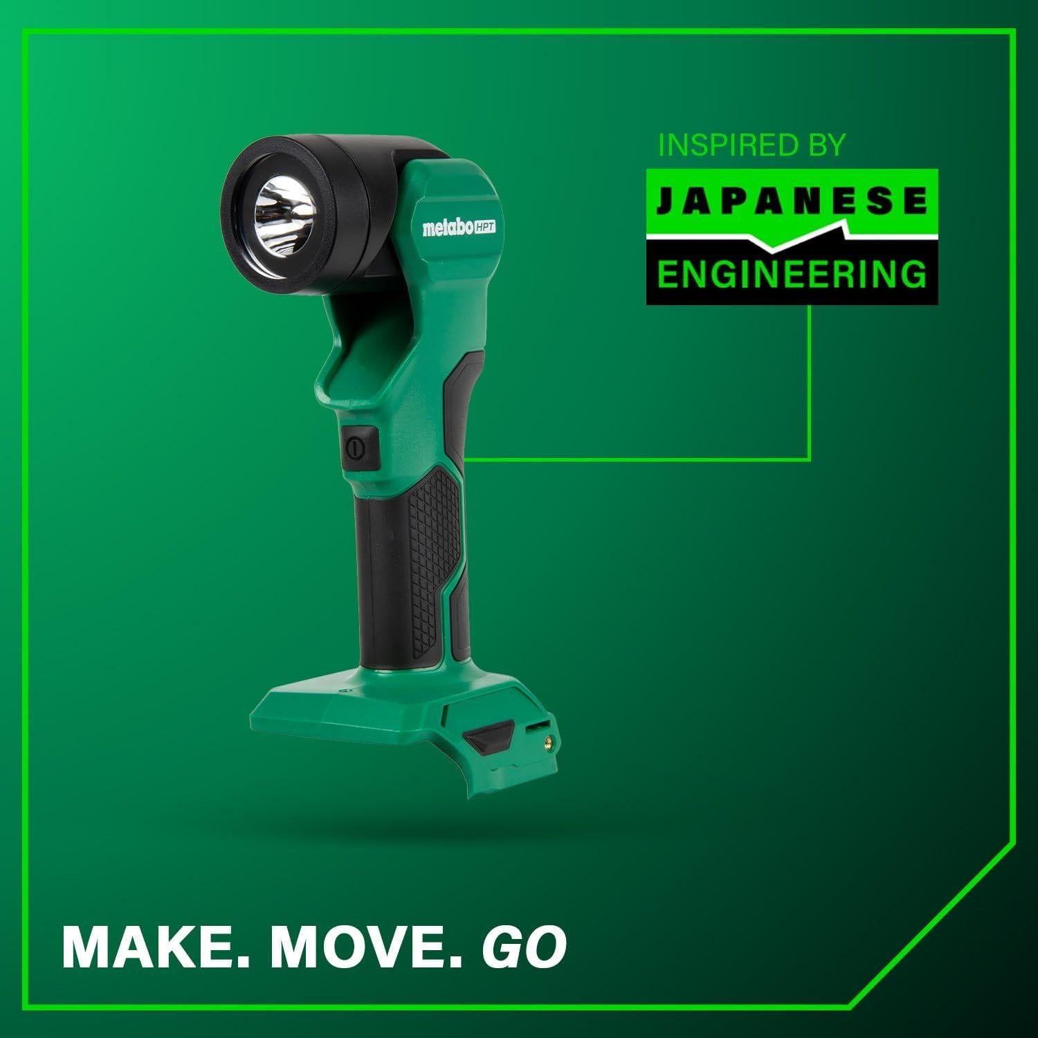 Linterna LED Inalámbrica Metabo HPT 18V MultiVolt 250 Lúmenes