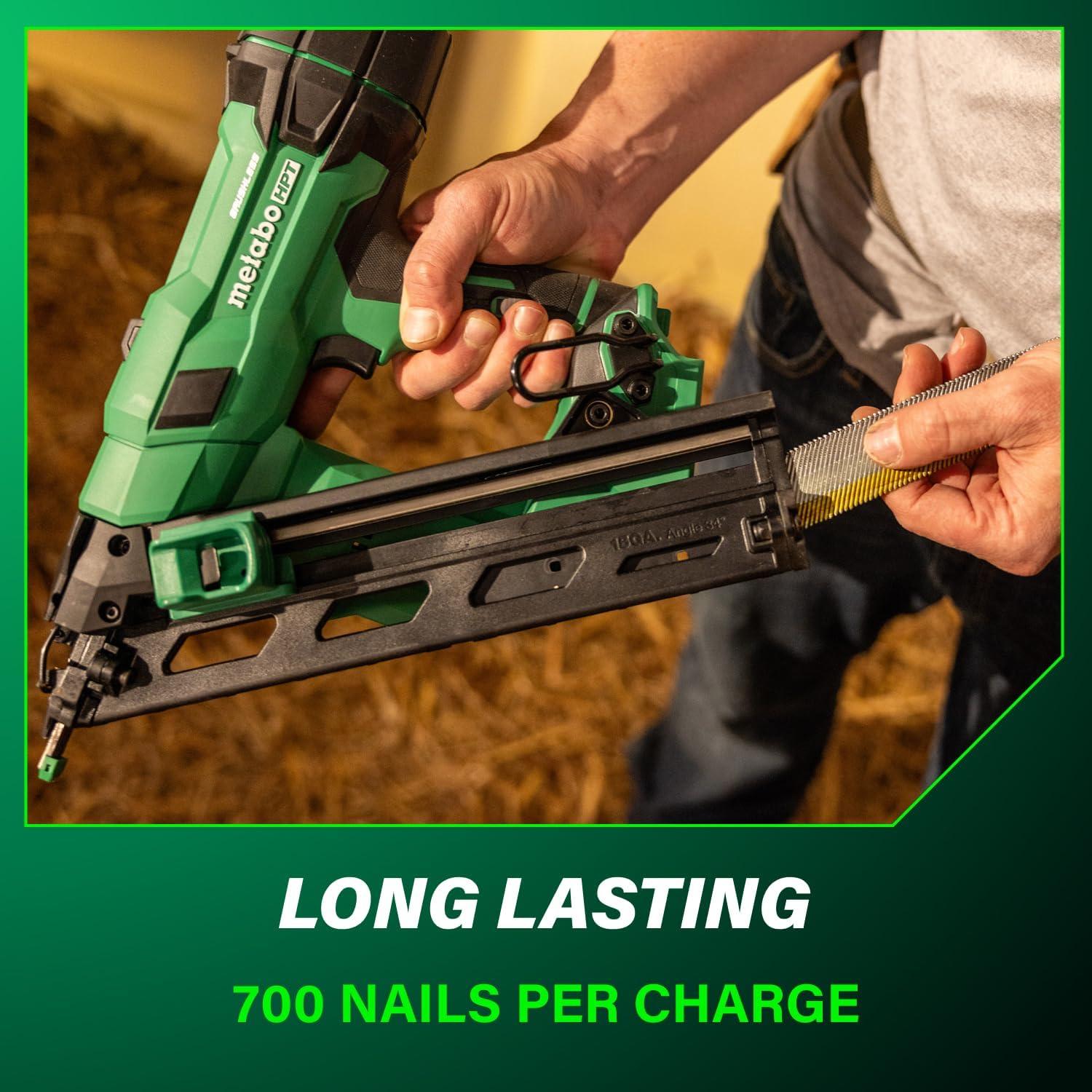 Clavadora de Acabado Metabo HPT 18V Sin Escobillas 15GA