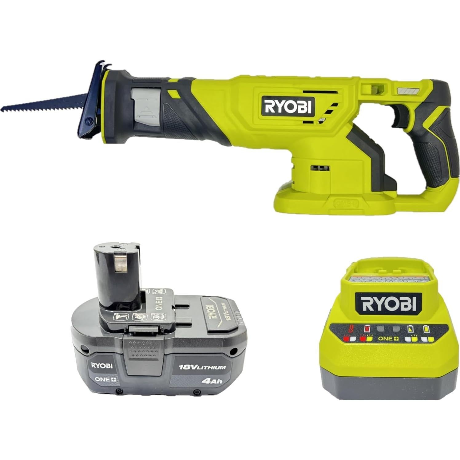 Sierra Recíproca Inalámbrica Ryobi PCL515K1 18V 4Ah con Cargador